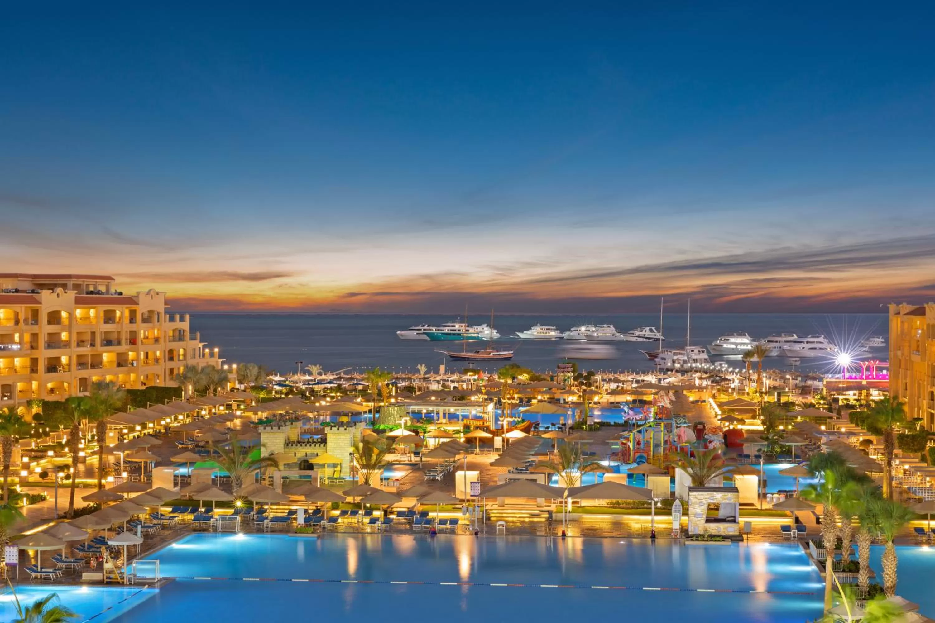 Sea view in Pickalbatros White Beach Resort - Hurghada