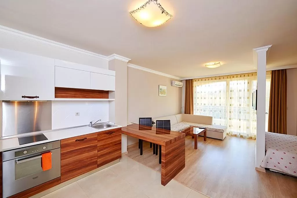 Kitchen or kitchenette in Penelopa Palace Apart Hotel & SPA