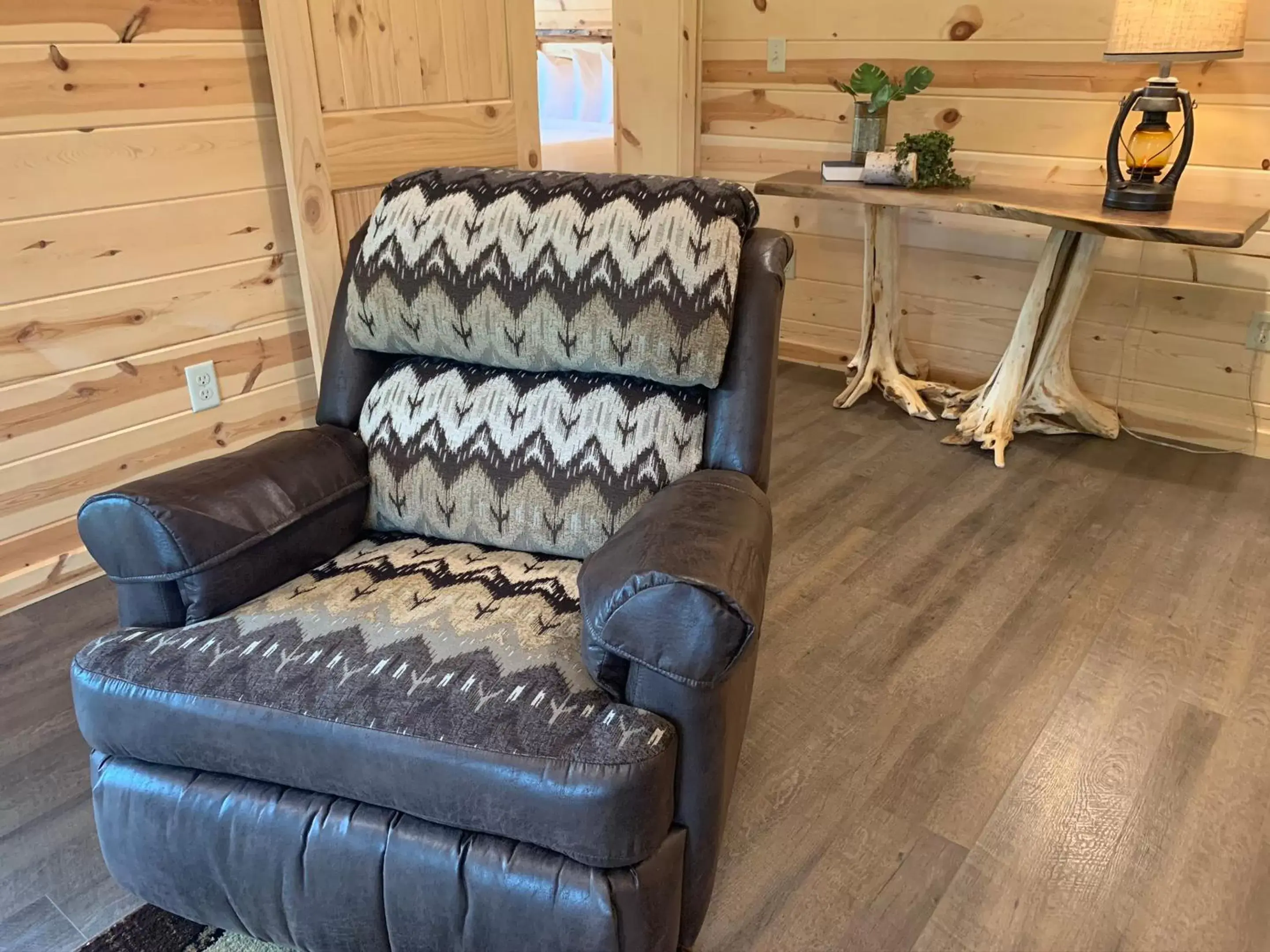 Seating Area in Waterview Lodge by Amish Country Lodging