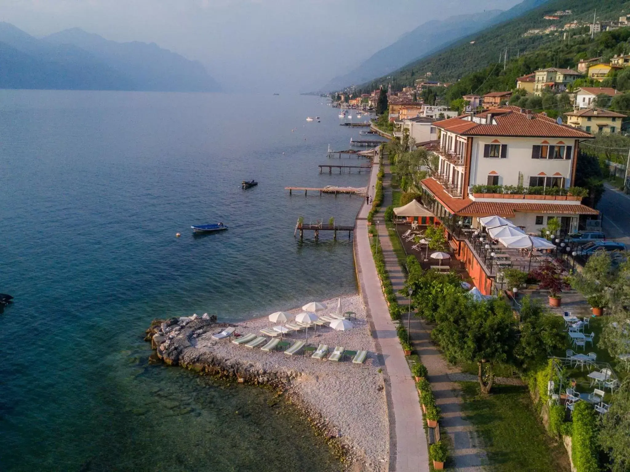 Property building, Bird's-eye View in La Caletta Hotel Bolognese