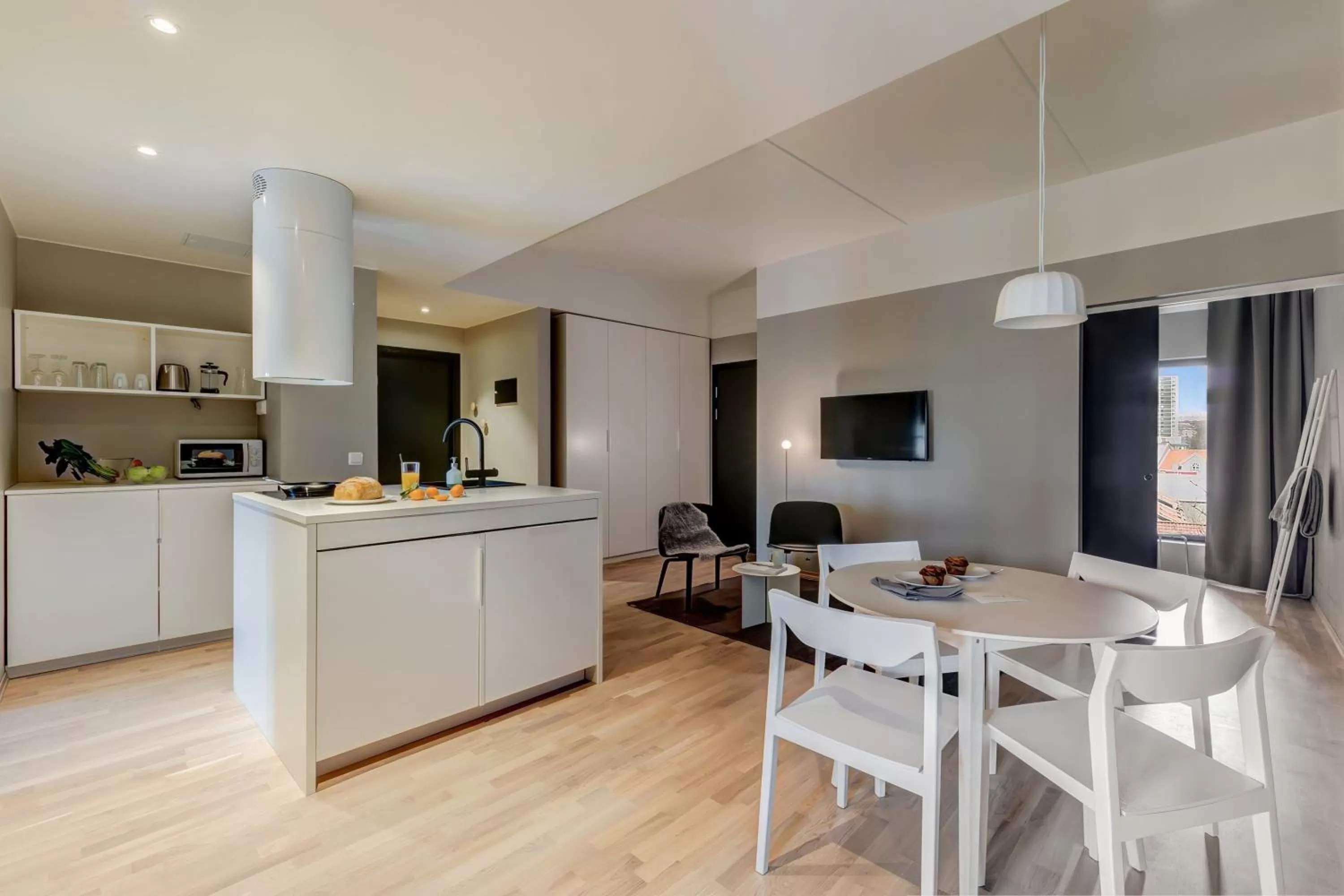 Kitchen or kitchenette in Forenom Aparthotel Oslo