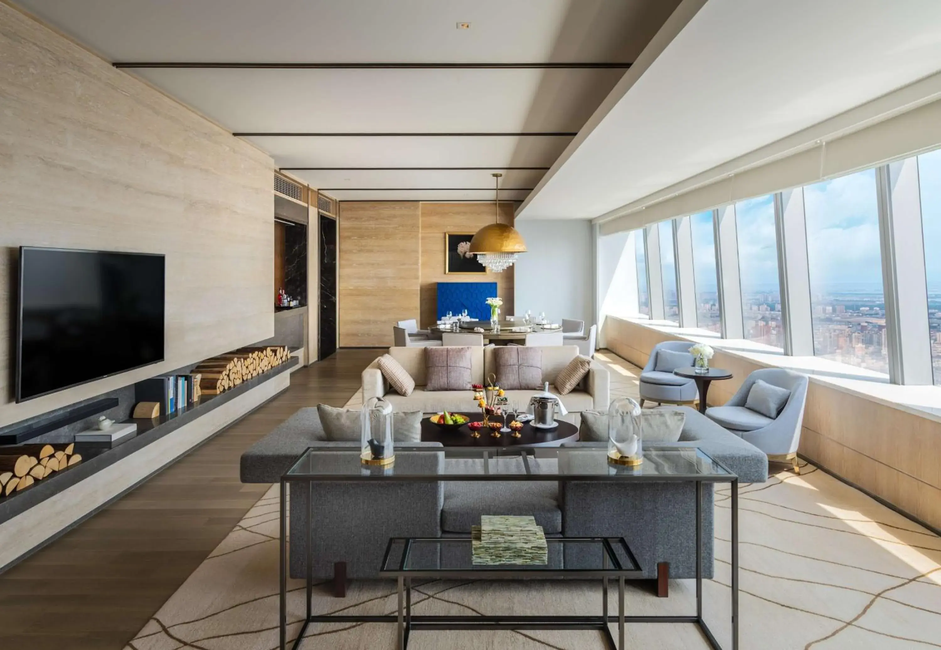 Living room, Seating Area in Conrad Shenyang