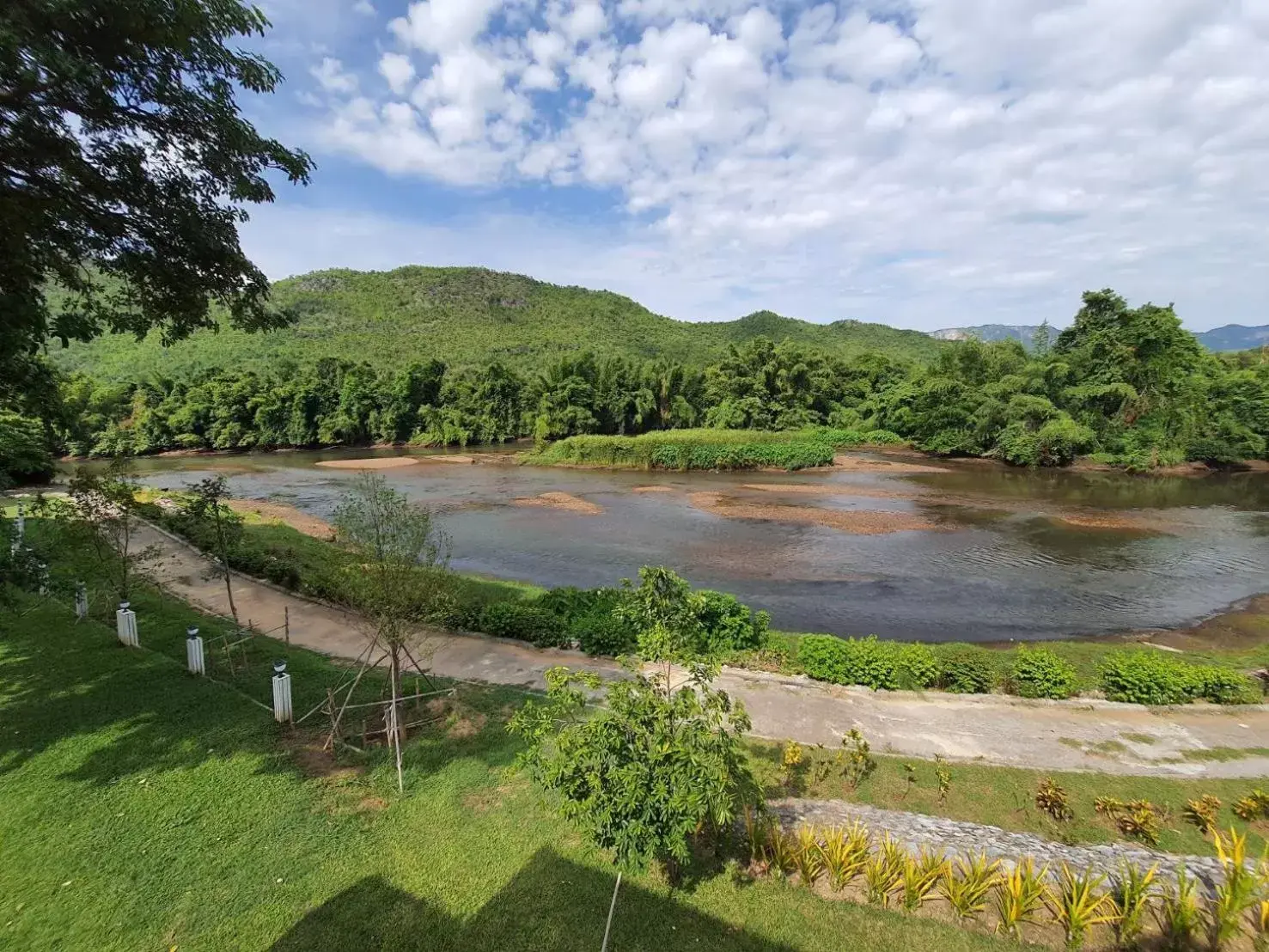 Natural landscape in Aekpailin River Kwai Resort