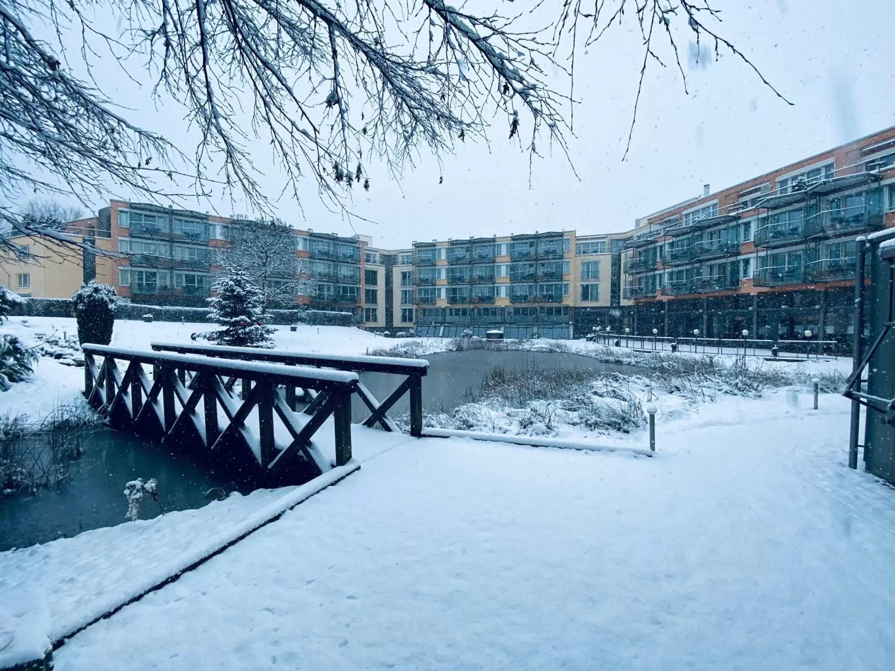 Property building, Winter in Parkhotel Bad Zurzach