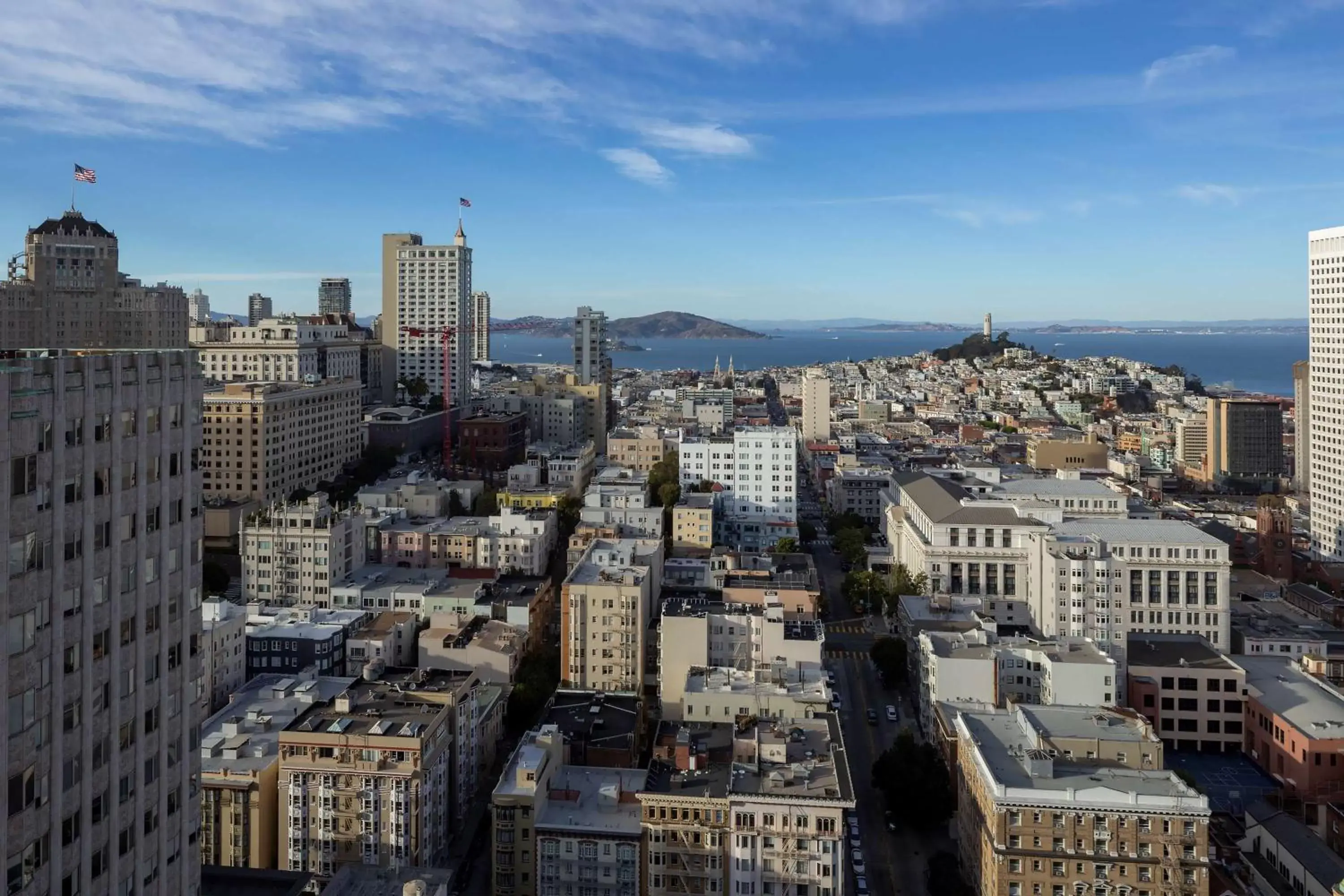 Bedroom, Bird's-eye View in Grand Hyatt San Francisco Union Square