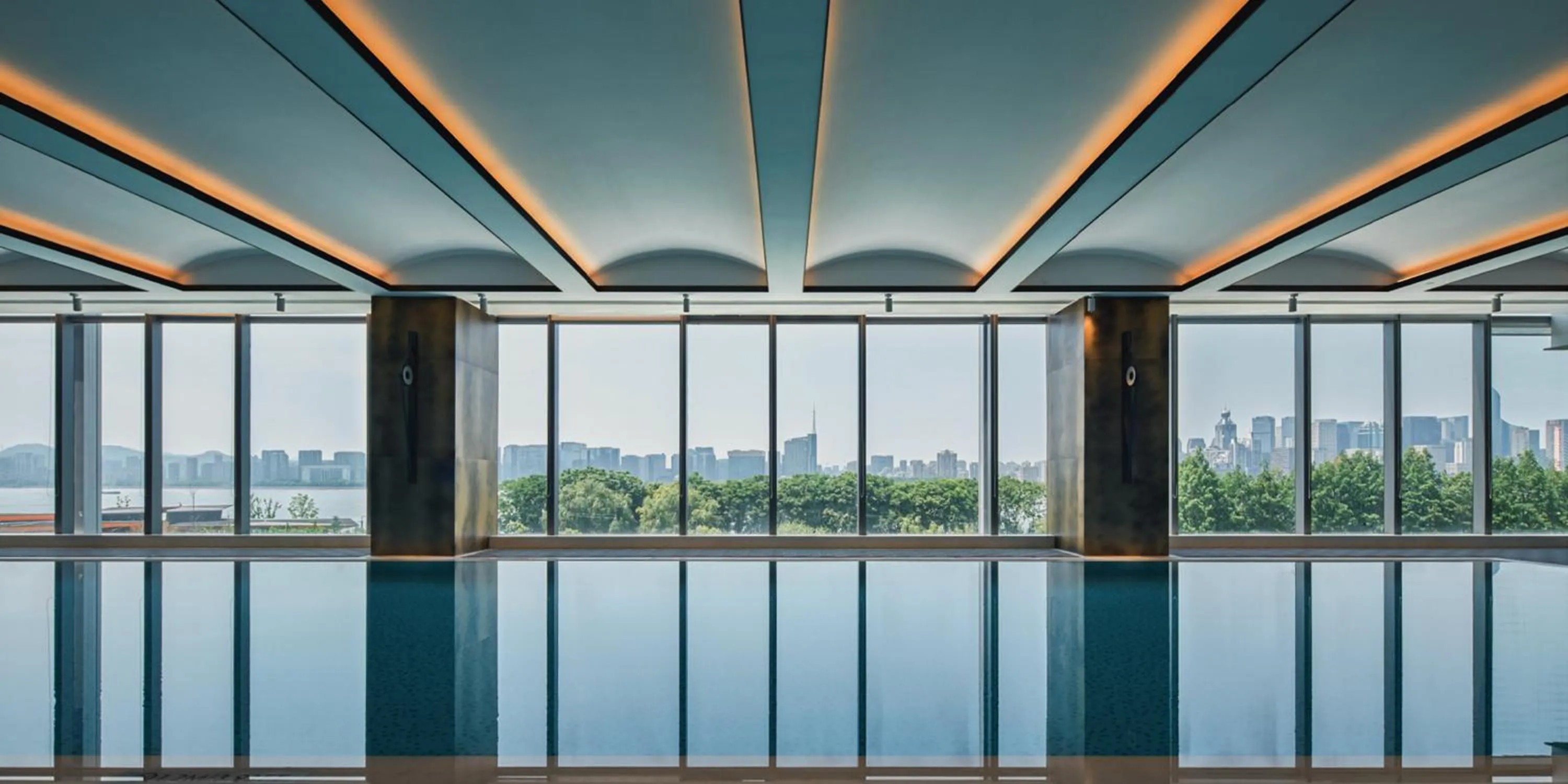 Swimming pool in Crowne Plaza Hangzhou Riverside by IHG