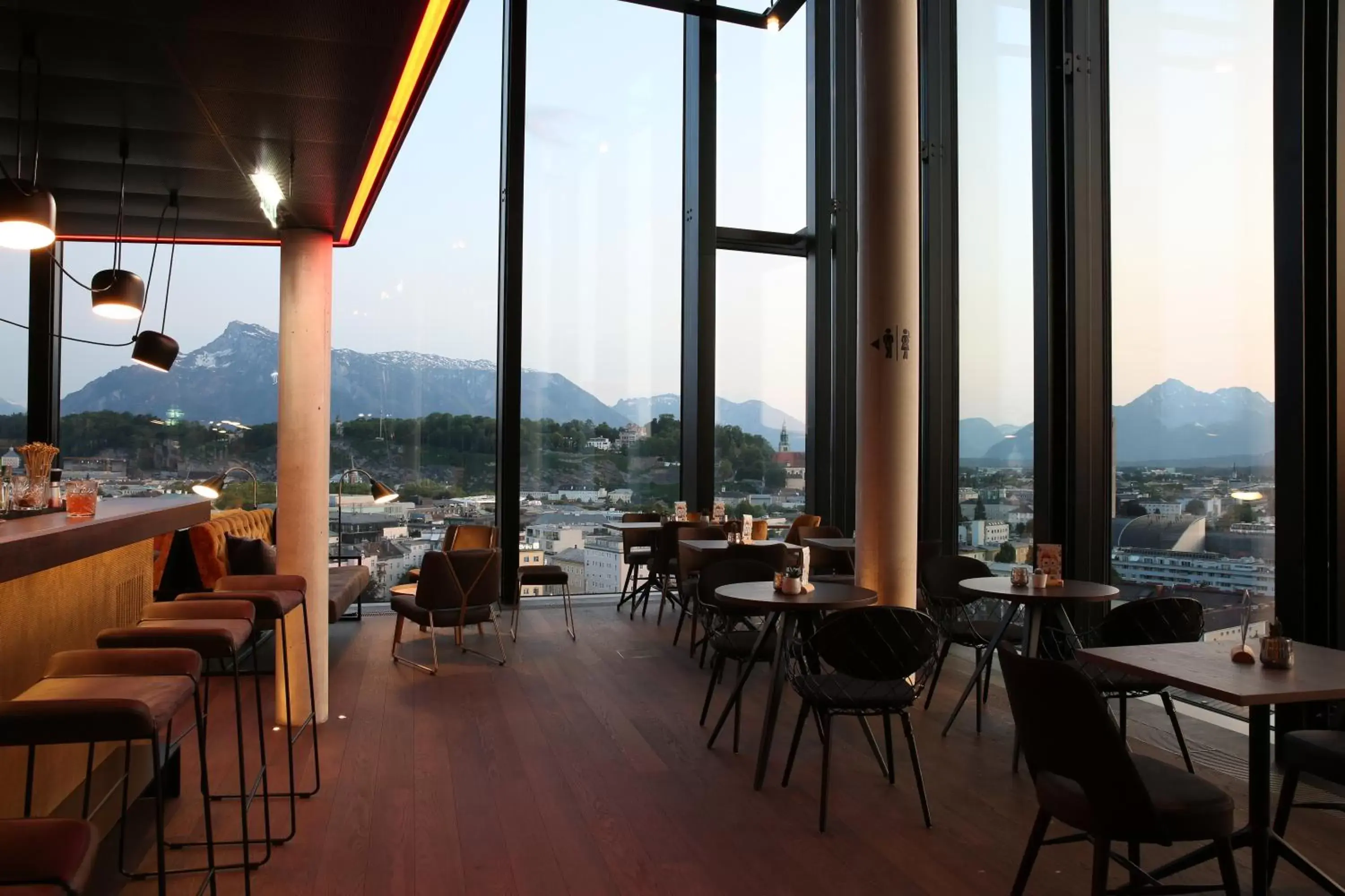Lounge or bar, Restaurant/Places to Eat in arte Hotel Salzburg