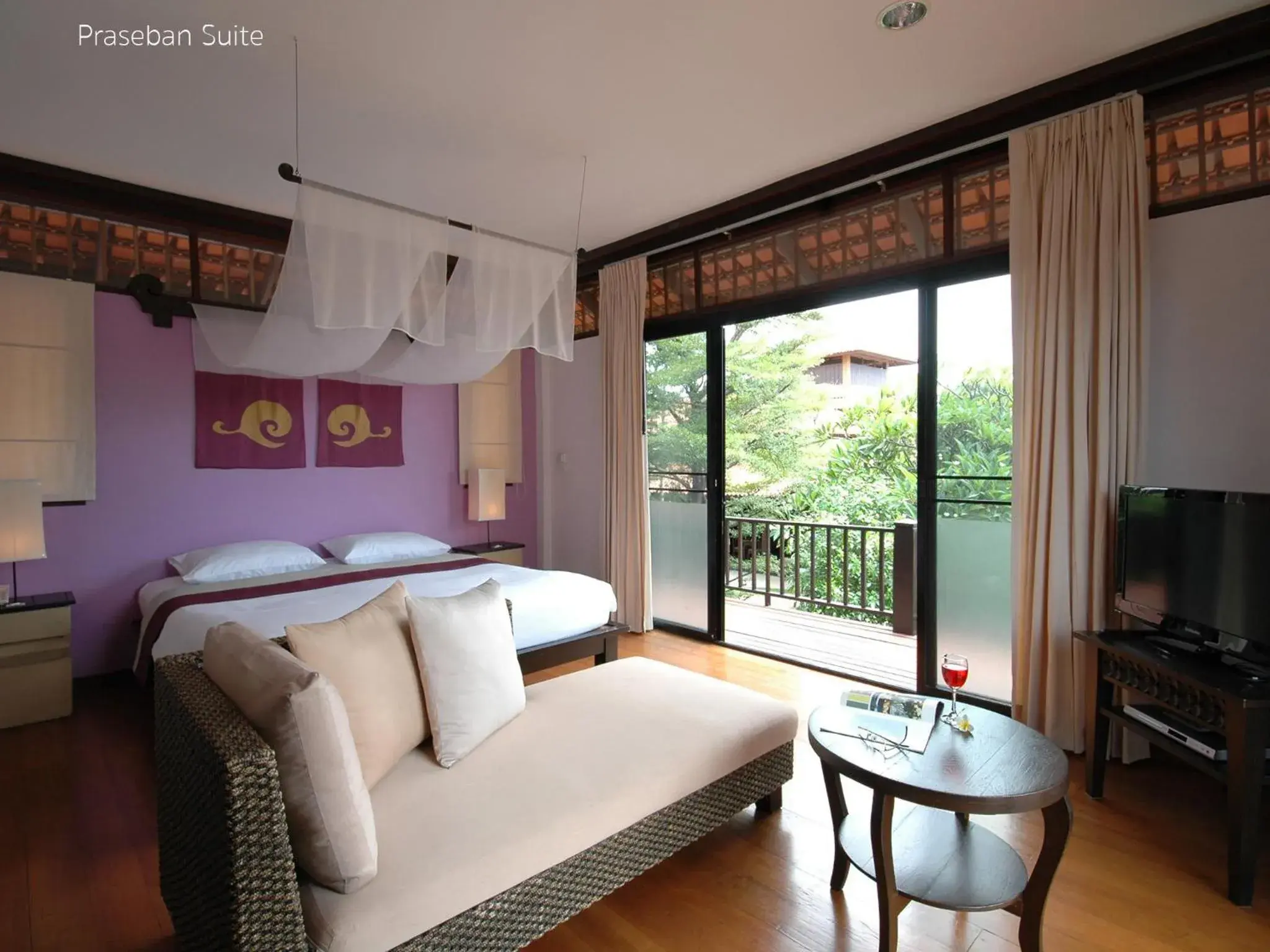 Bed, Seating Area in Praseban Resort