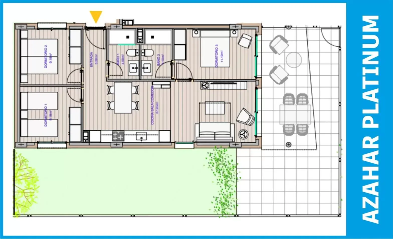 Floor Plan in AZAHAR BEACH Apartments & Spa