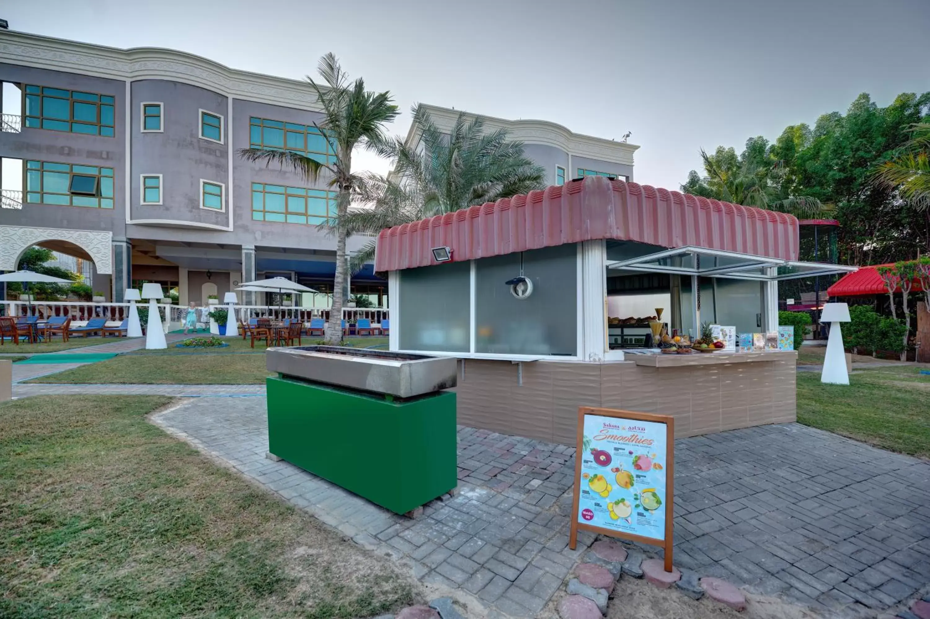 Restaurant/places to eat, Property Building in Sahara Beach Resort & Spa