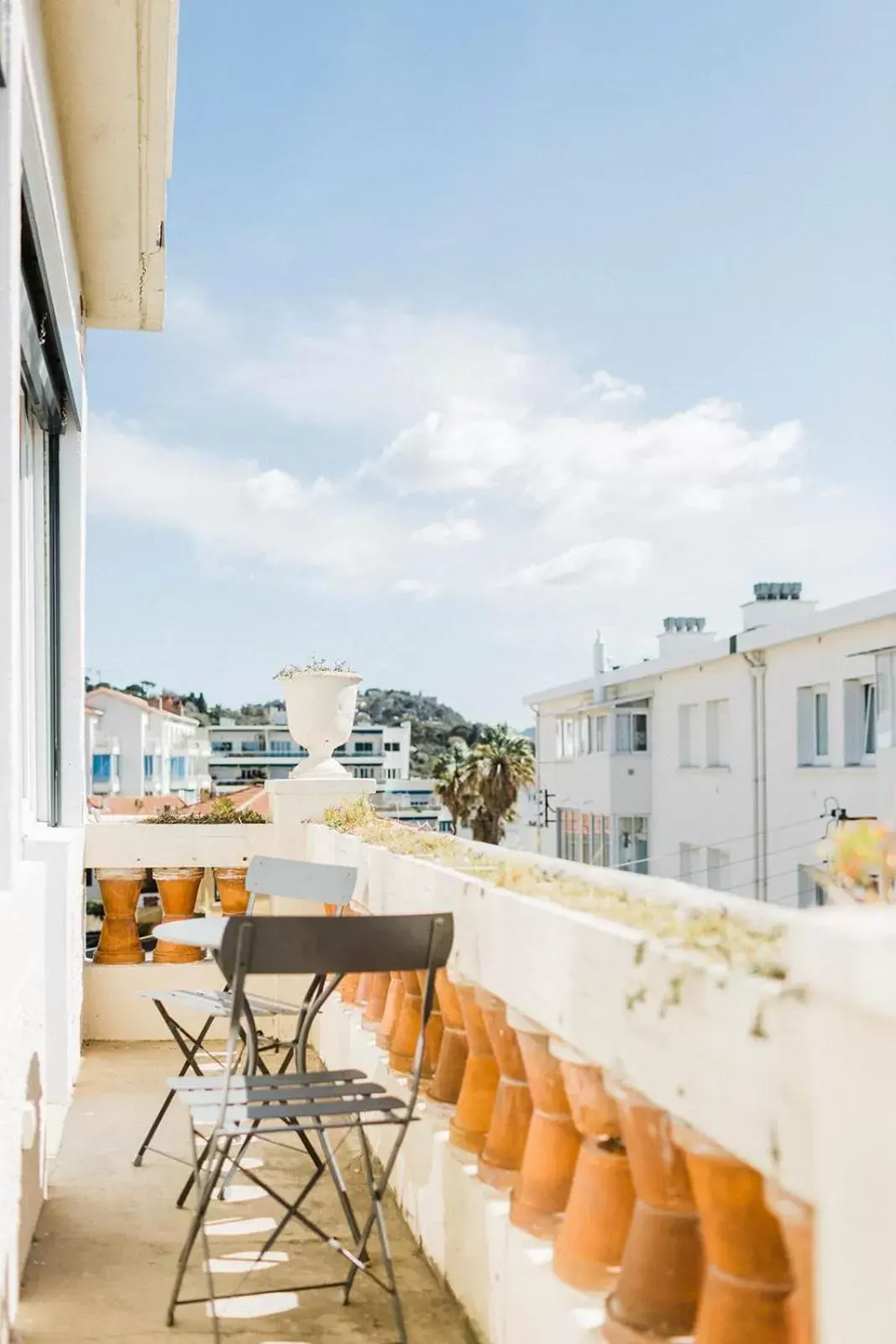 View (from property/room), Balcony/Terrace in Hôtel Les Voiles