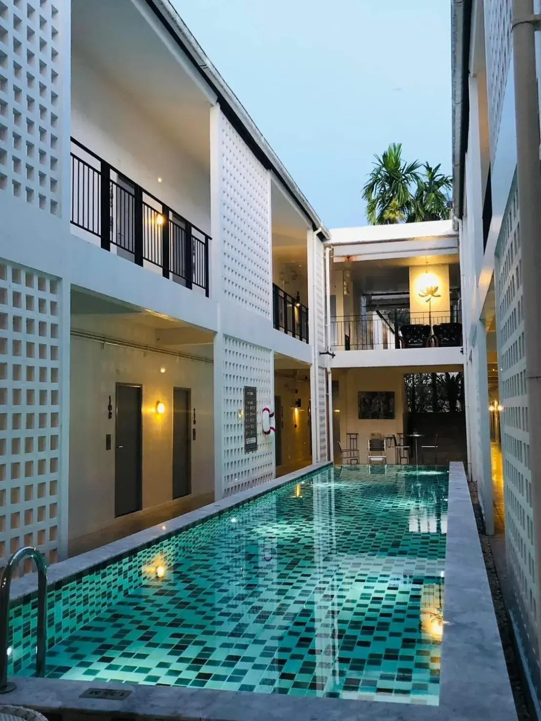 Pool view in The Rubber Hotel Phuket Pool view in The Rubber Hotel Phuket