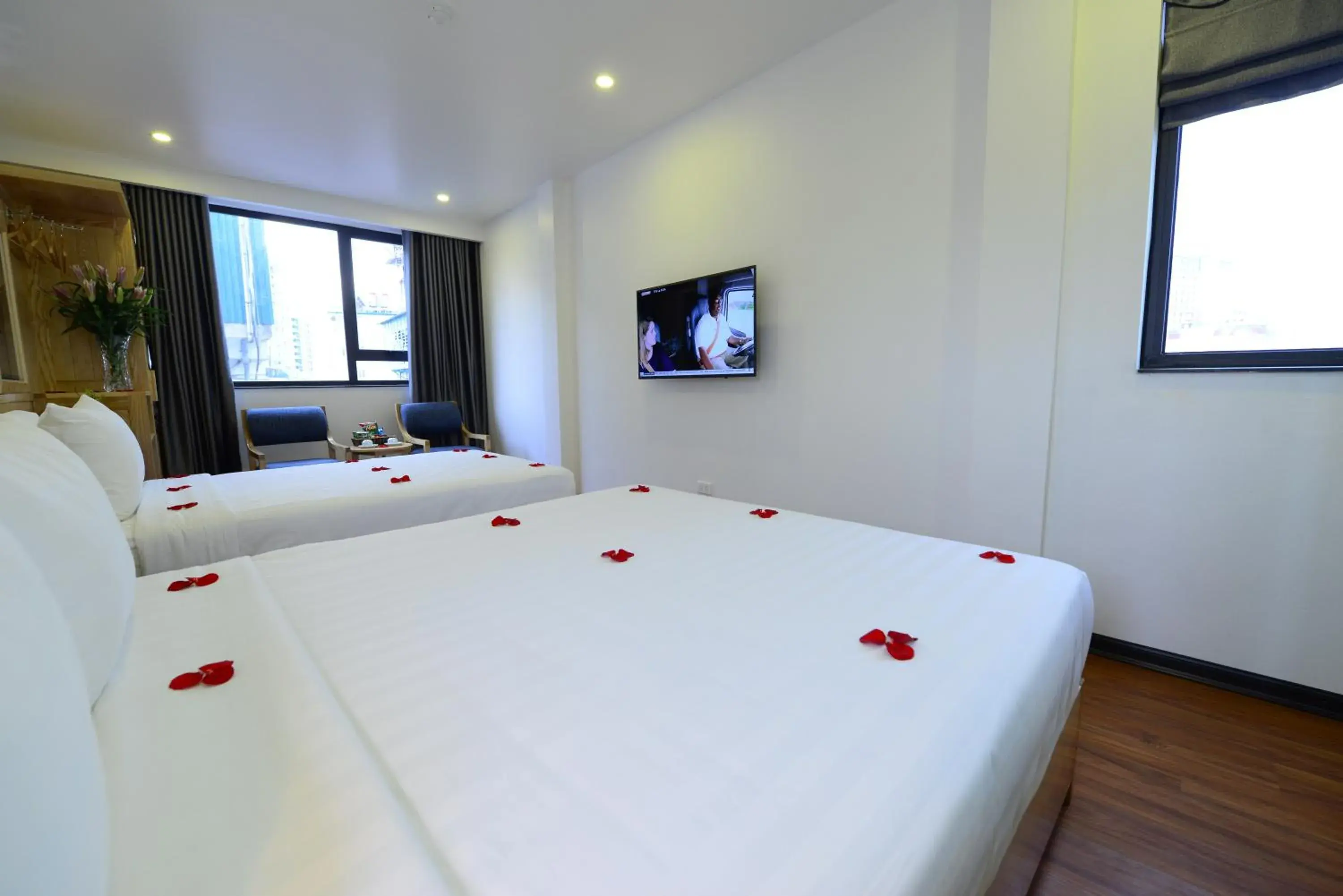 Bedroom in Blue Hanoi Inn Luxury Hotel and Spa