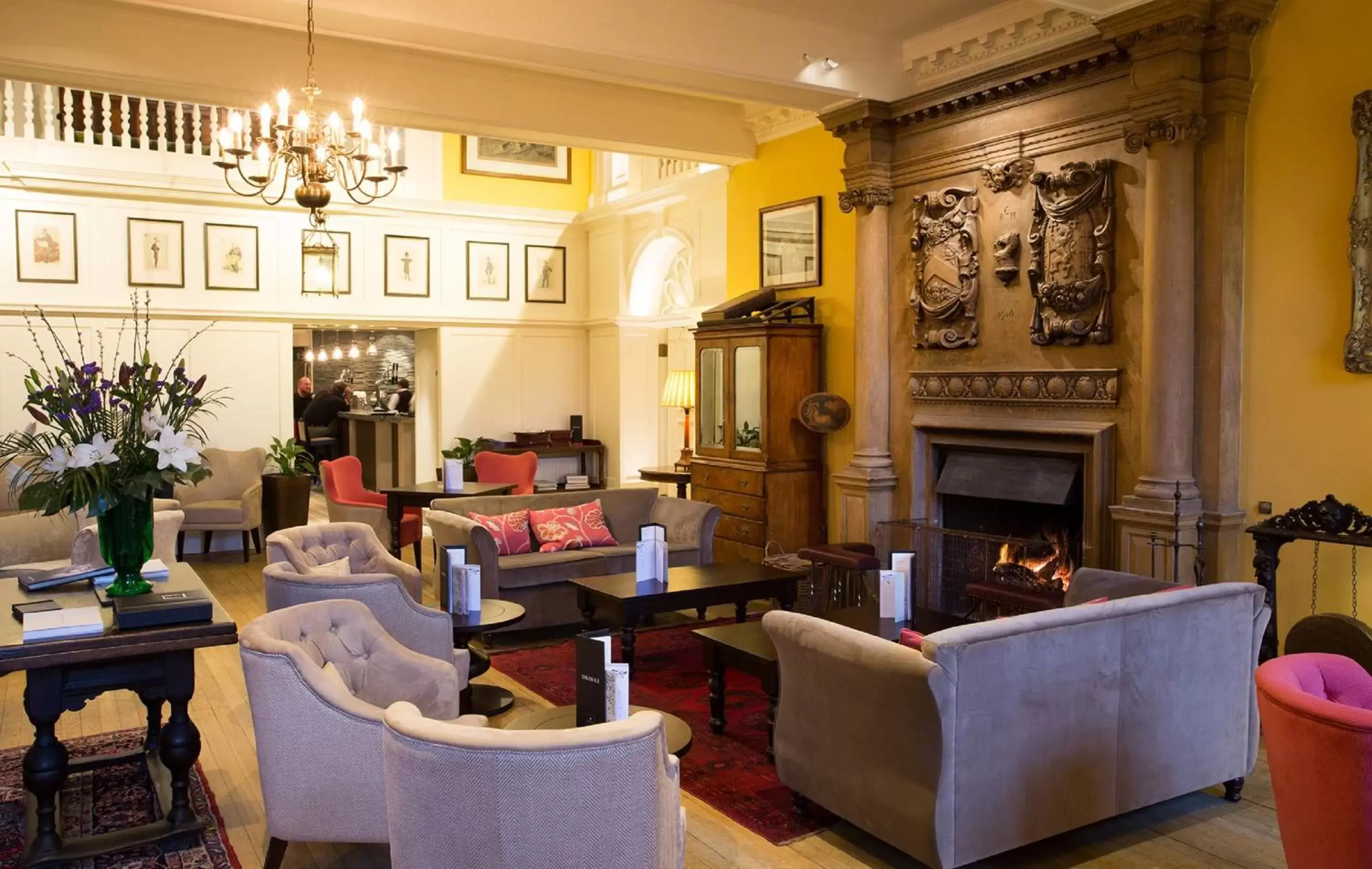 Communal lounge/ TV room, Lounge/Bar in Gisborough Hall Hotel