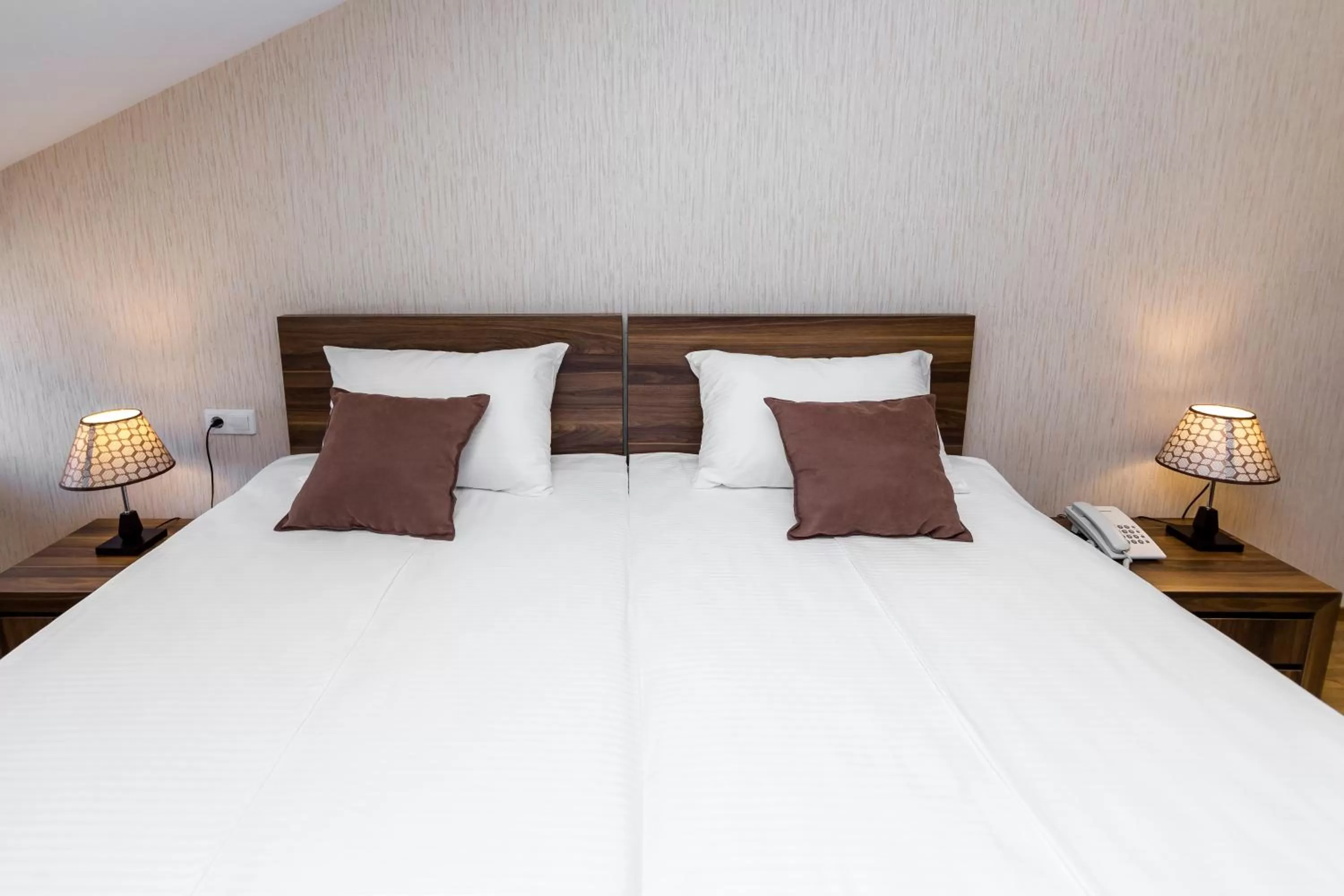 Bed in Elia Palace Hotel