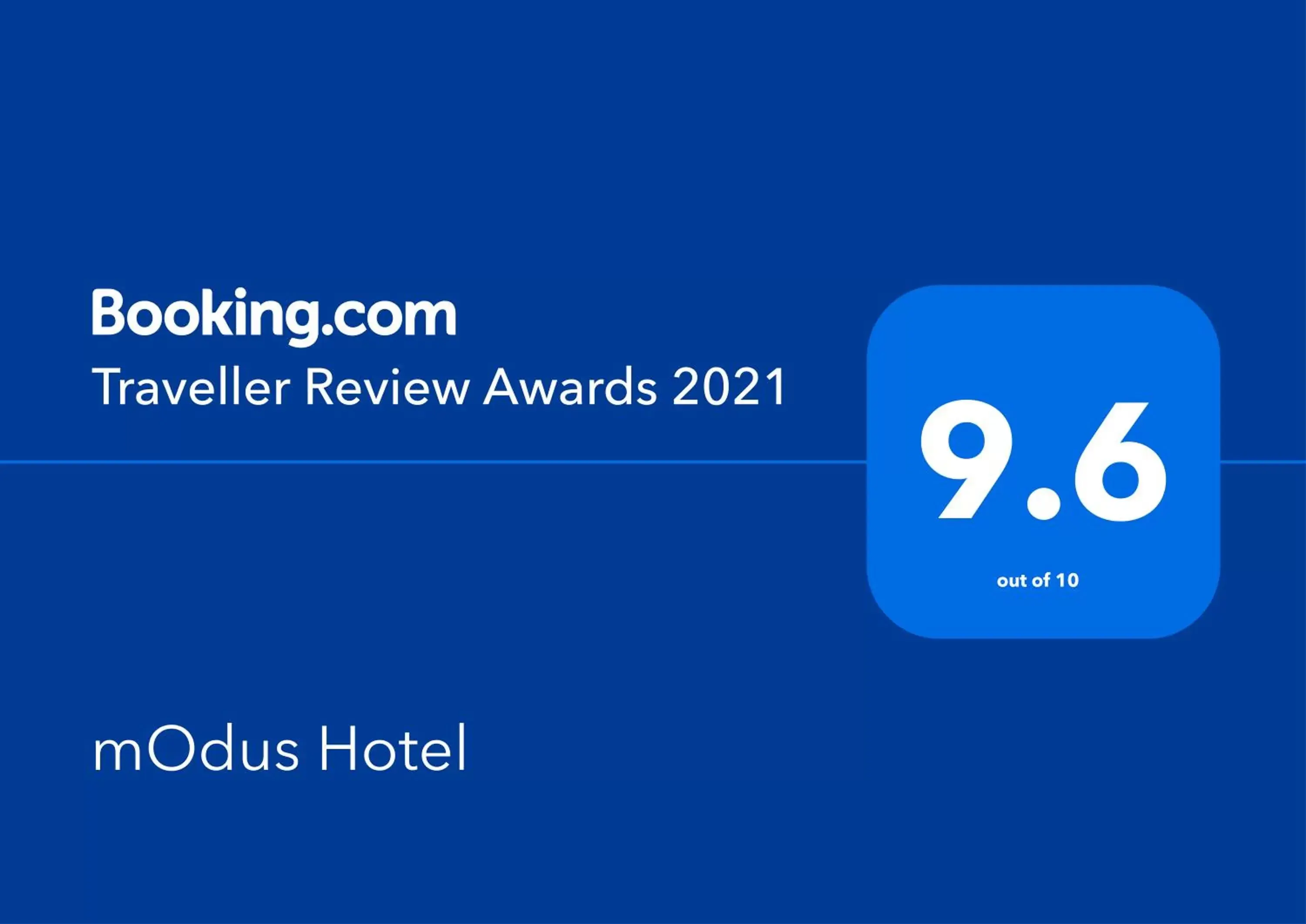 Certificate/Award, Logo/Certificate/Sign/Award in mOdus Hotel