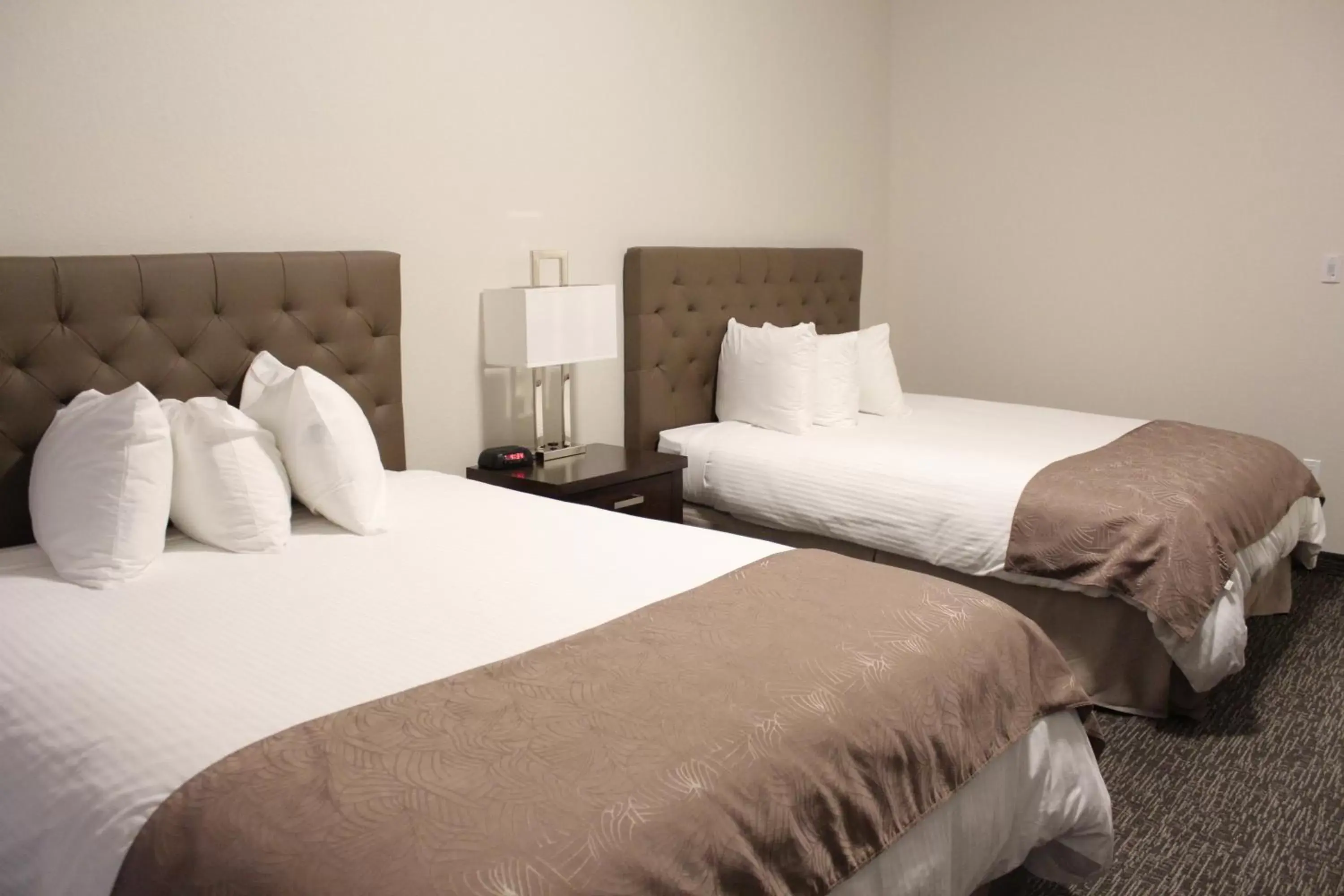 Bed in Prairie Moon Inn & Suites Macklin