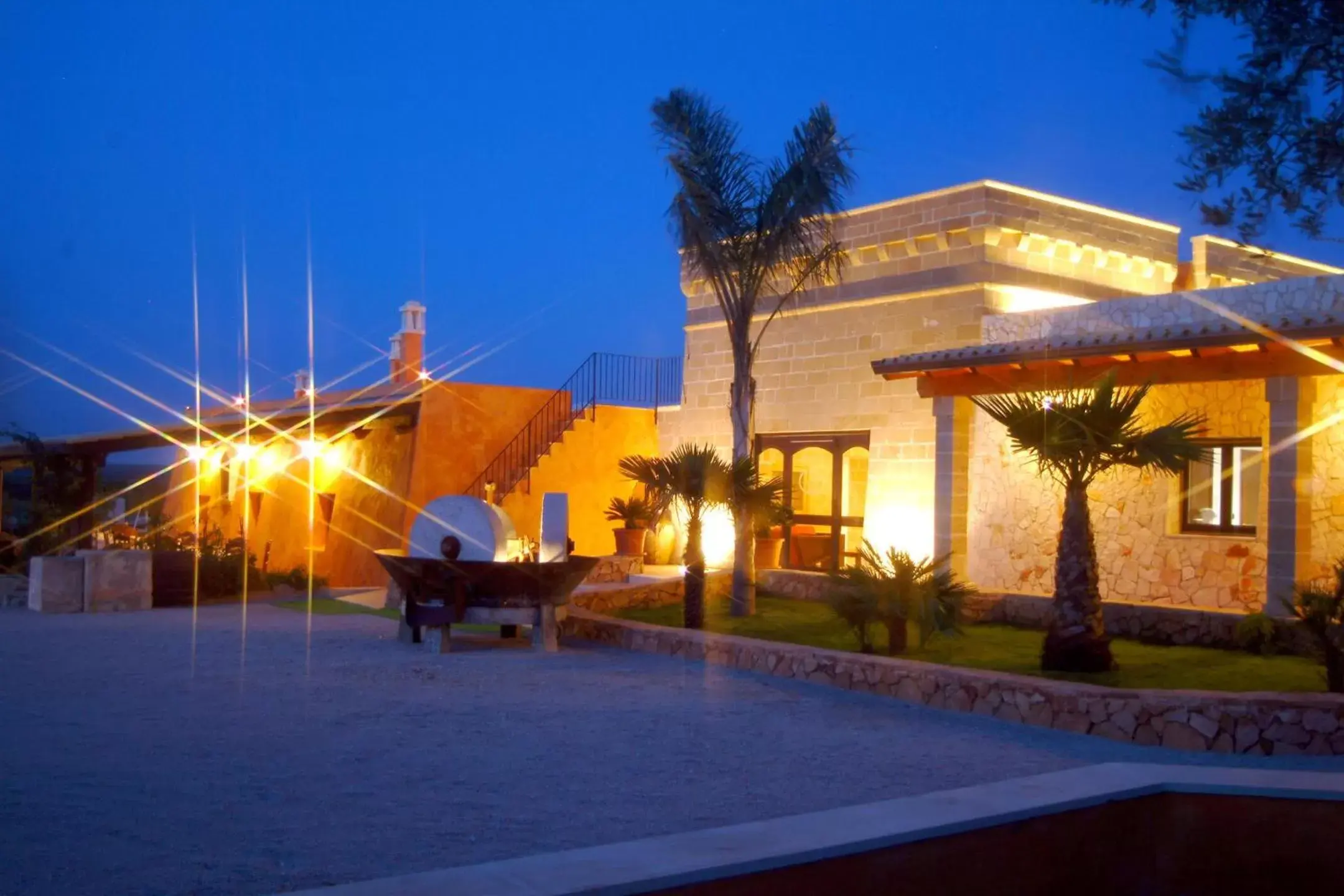 Night, Patio/Outdoor Area in Hotel Masseria Le Pajare