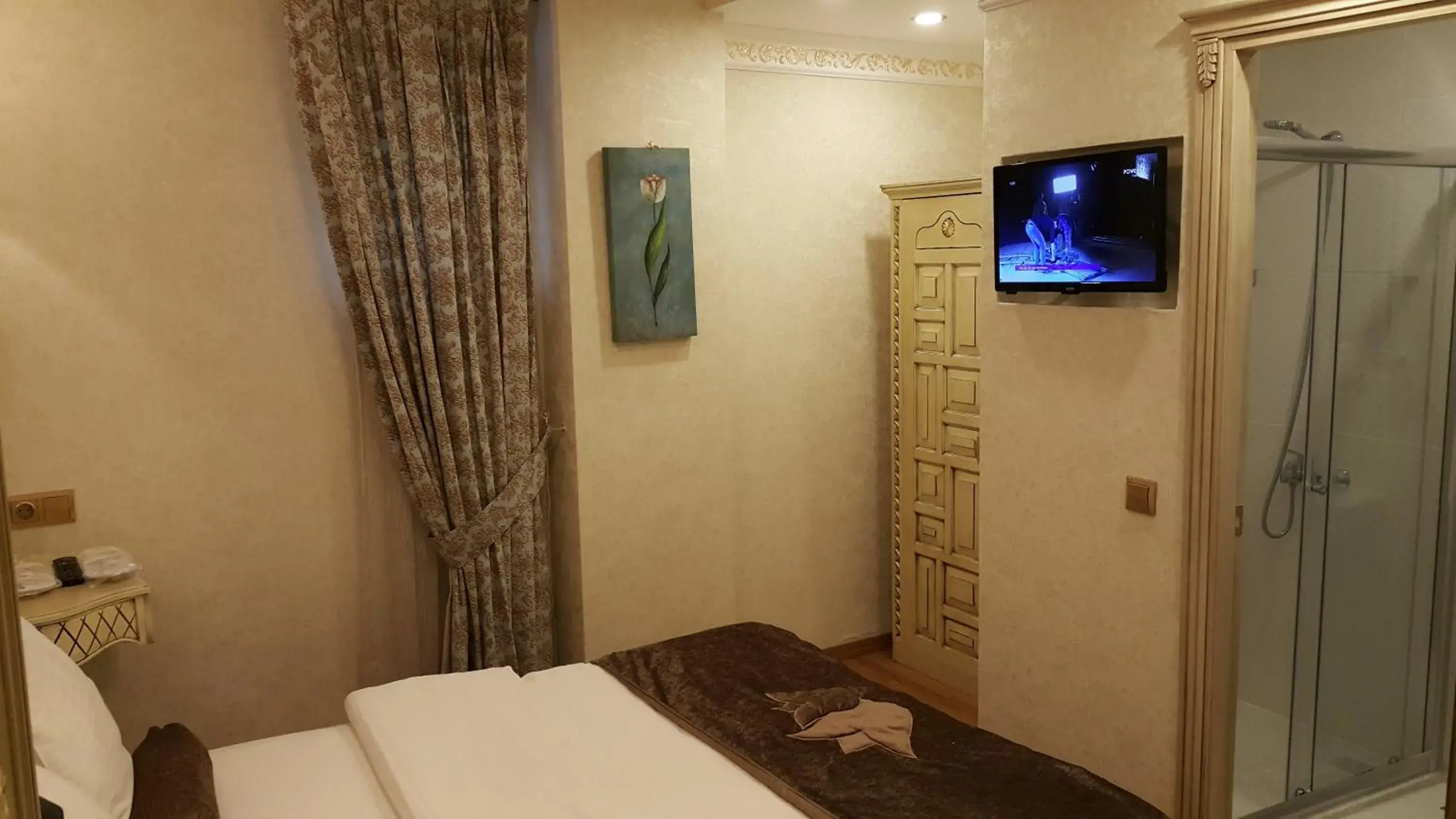 Bed, TV/Entertainment Center in Kaftan Hotel