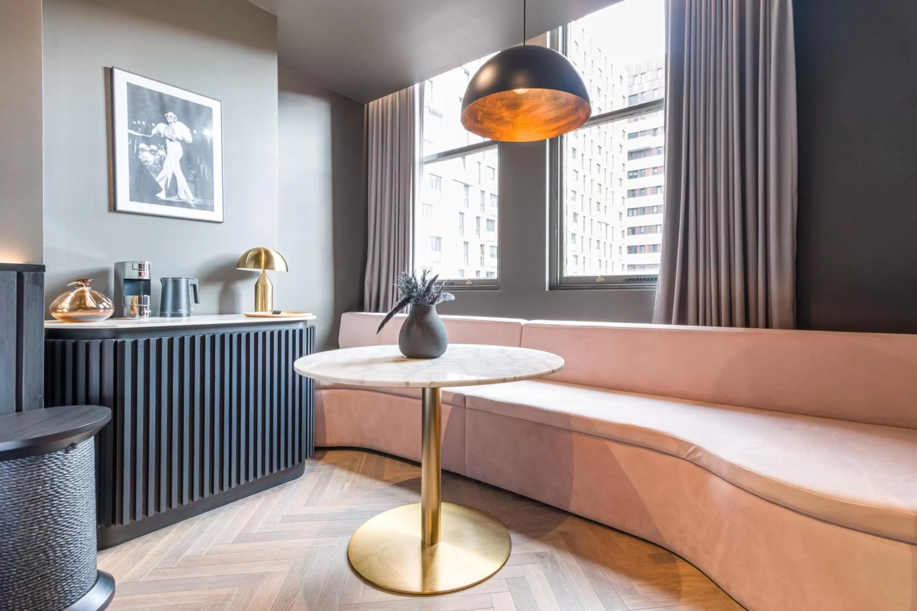 Seating area, Bed in Velvet Hotel Manchester, WorldHotels Crafted