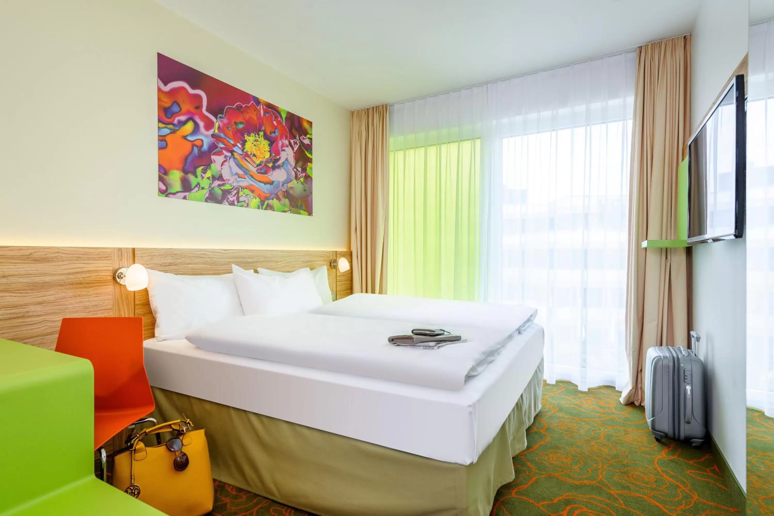 Bedroom, Bed in Ibis Styles Hildesheim