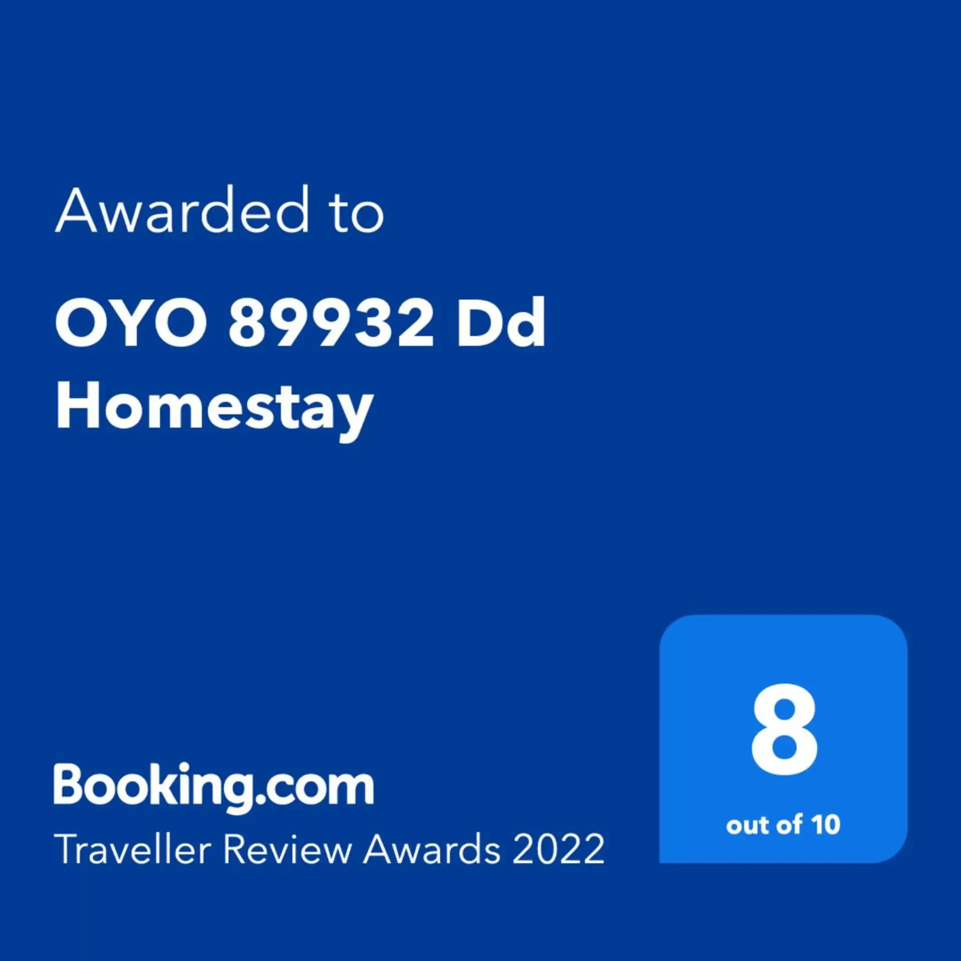 Certificate/Award, Logo/Certificate/Sign/Award in OYO 89932 Dd Homestay