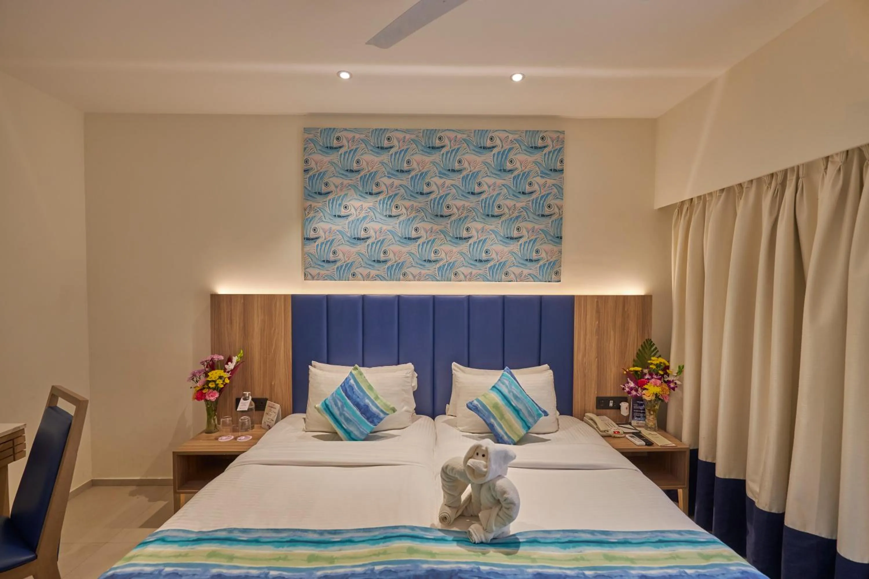 Bed in Royal Orchid Beach Resort & Spa, Utorda Beach Goa