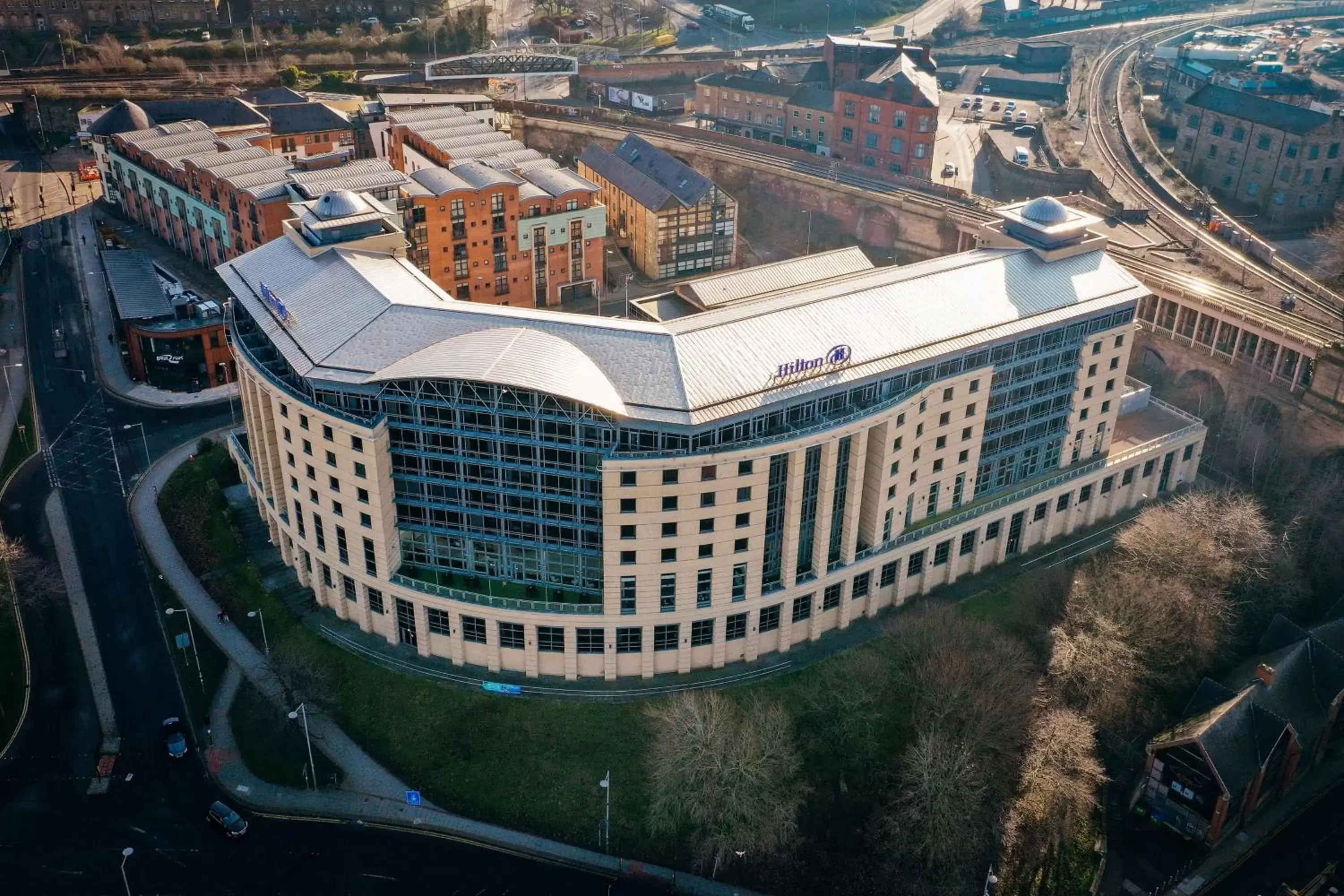 Property building, Bird's-eye View in Hilton Newcastle Gateshead