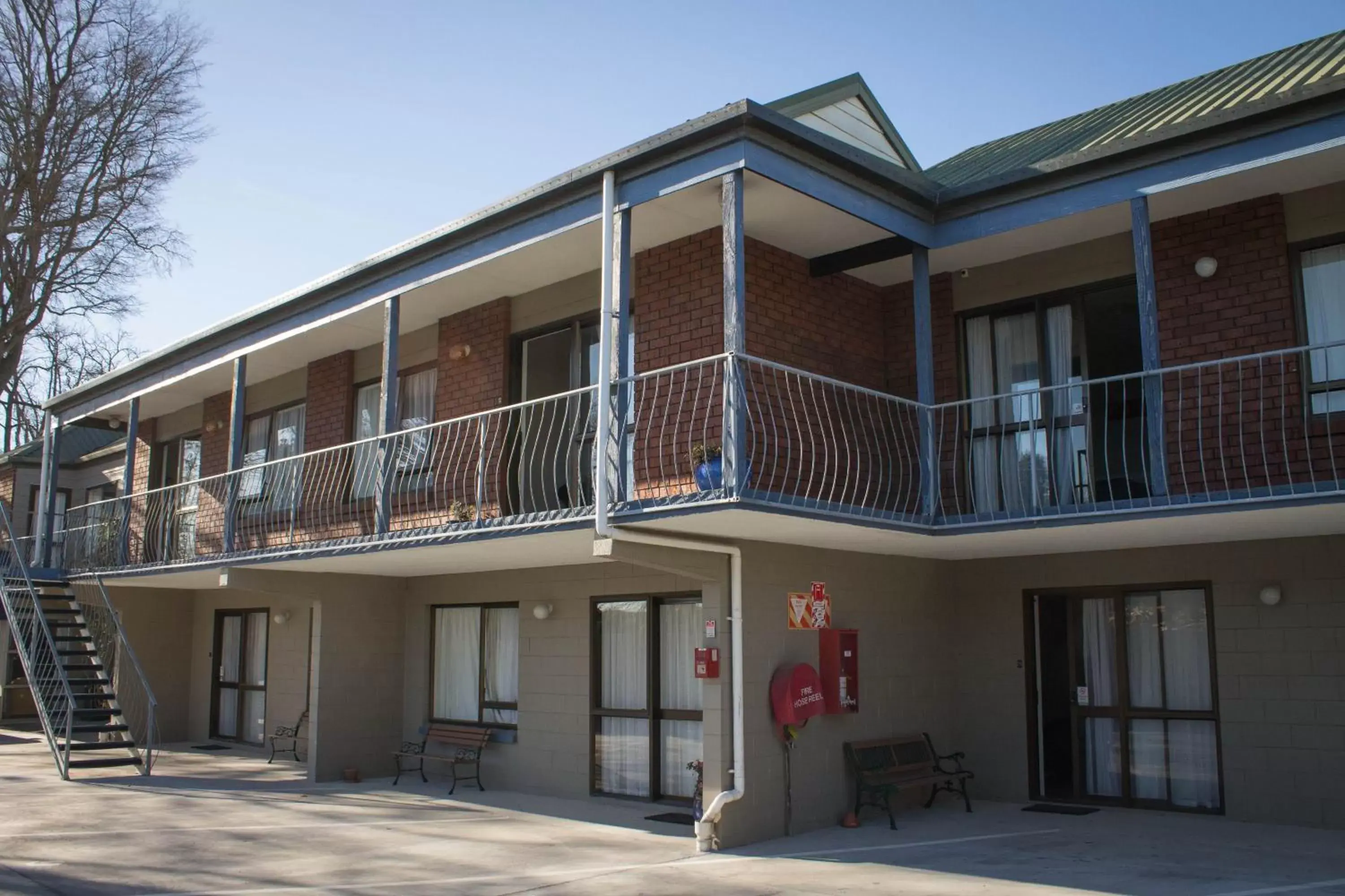 Patio, Property Building in Aotea Motel