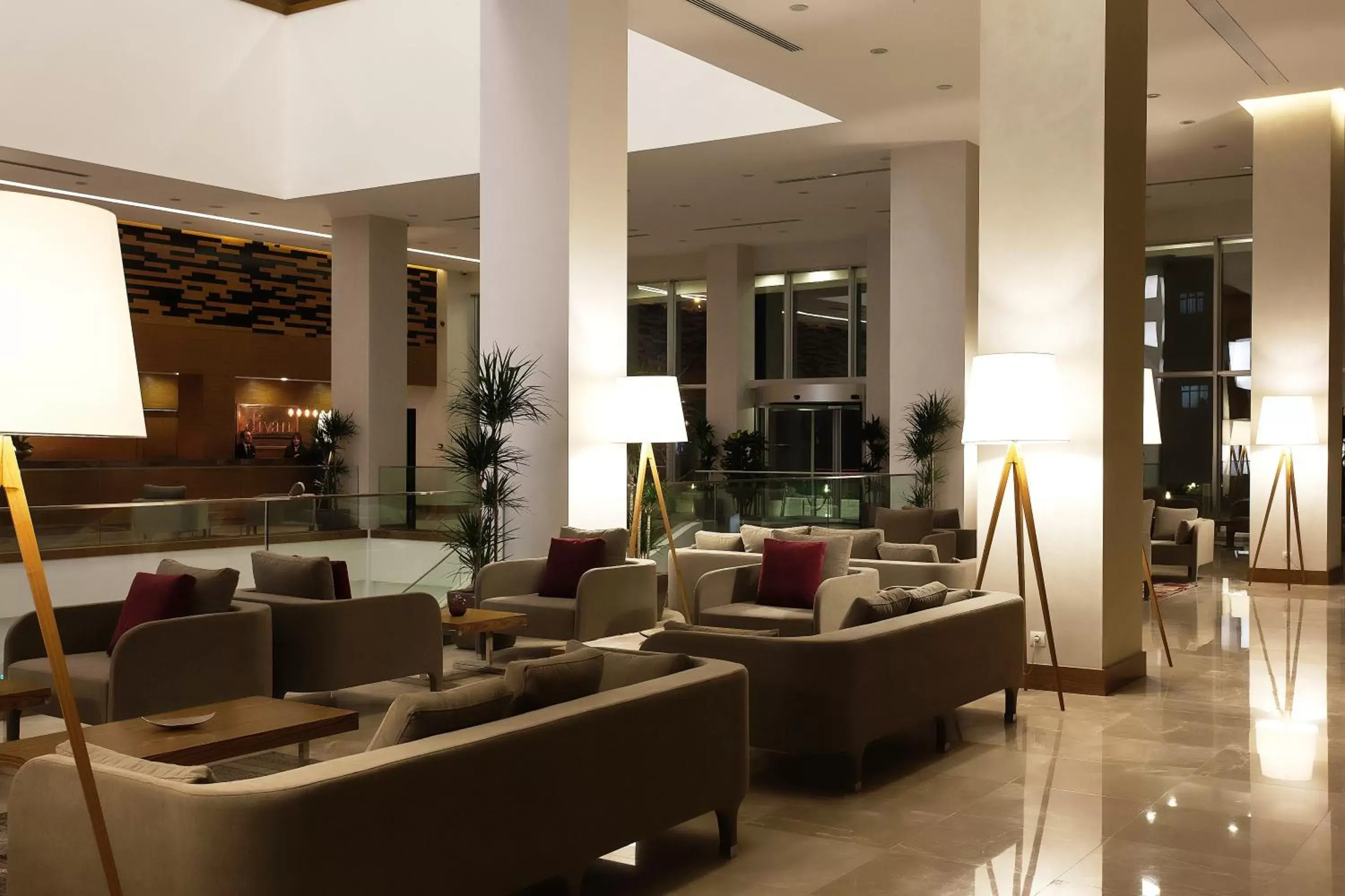 Lobby or reception, Lounge/Bar in Divan Gaziantep