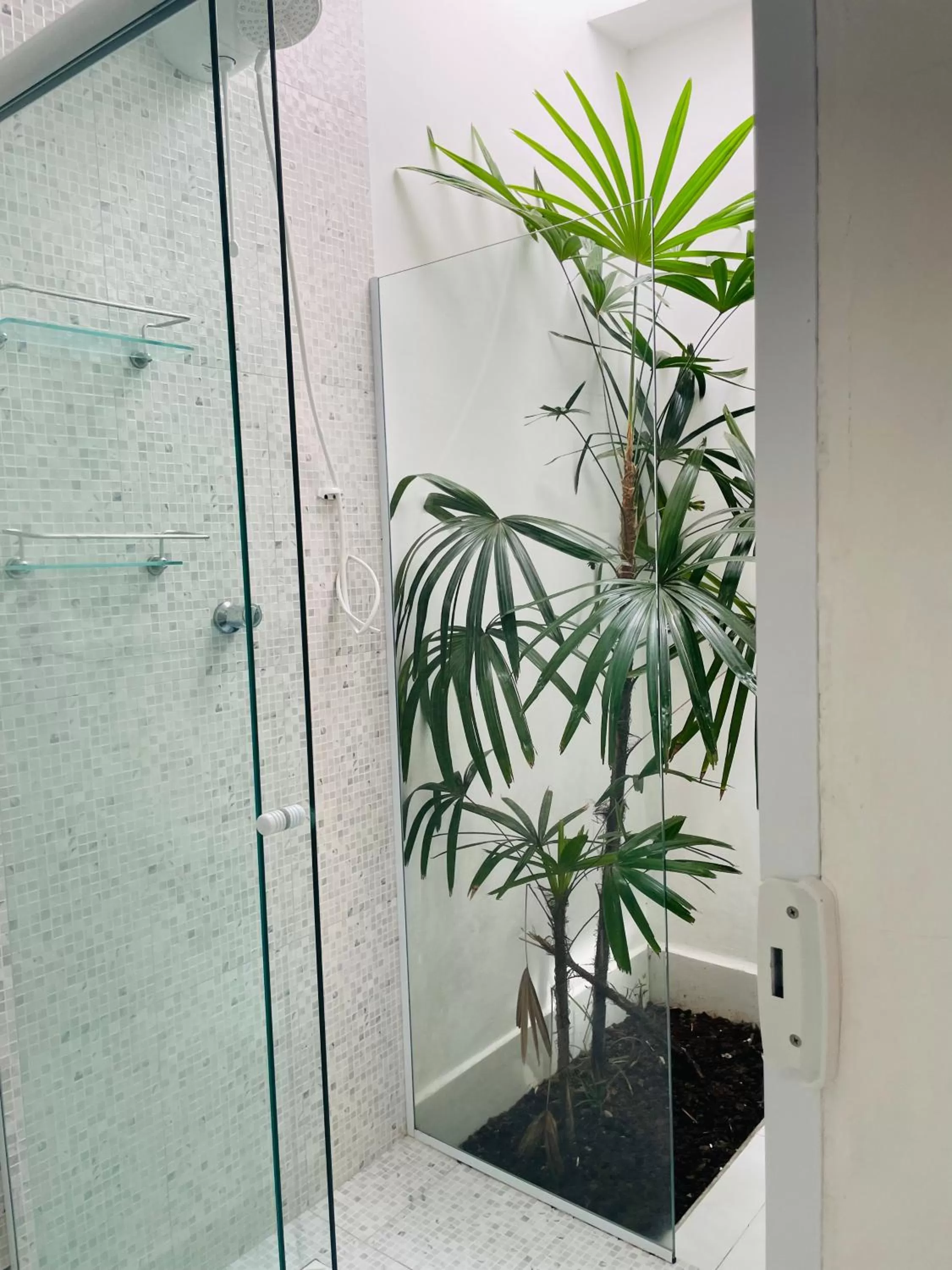 Shower in Pousada Praia do Tombo