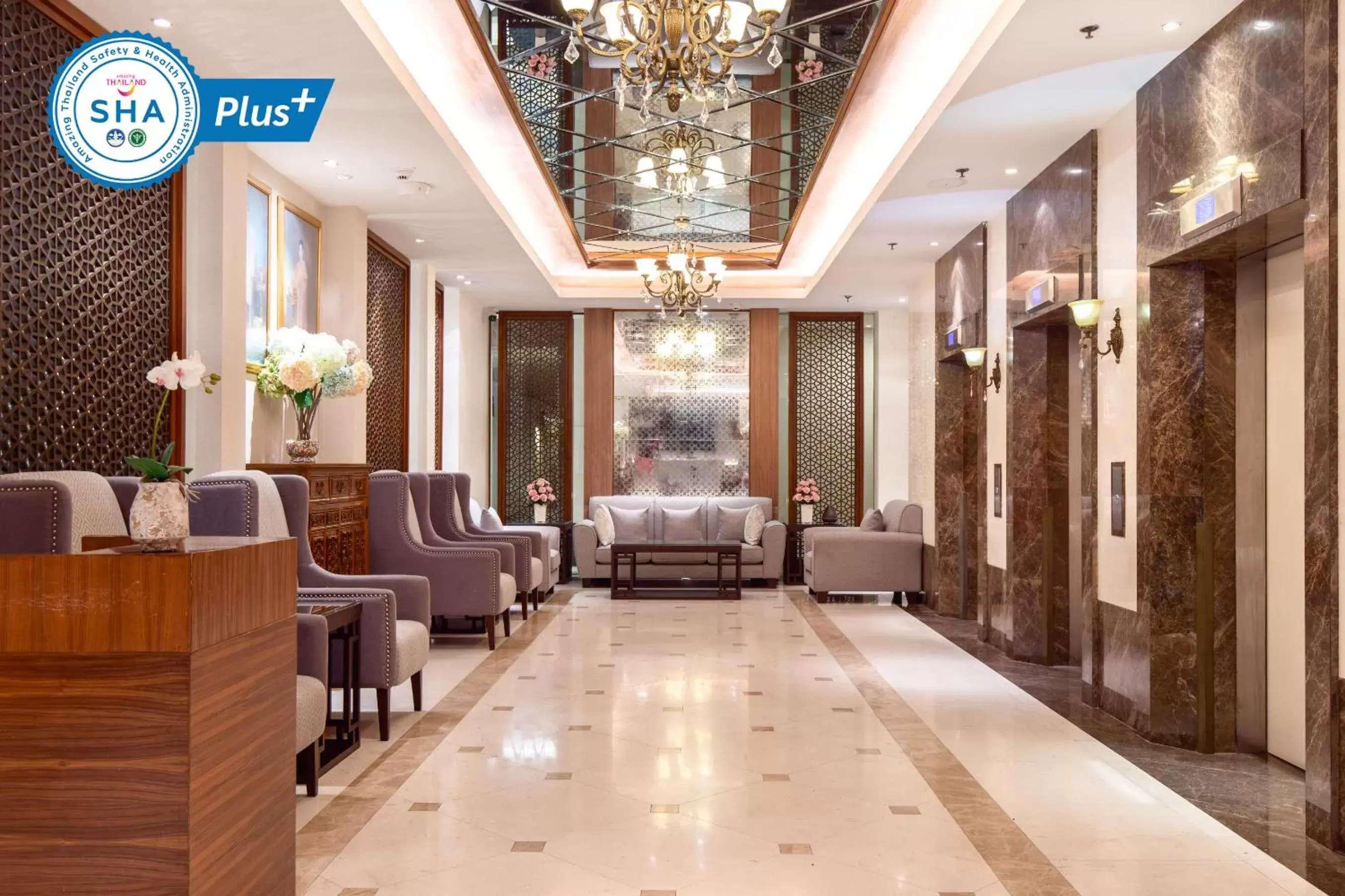 Lobby or reception, Lobby/Reception in Riverfront Bangkok - SHA Extra Plus