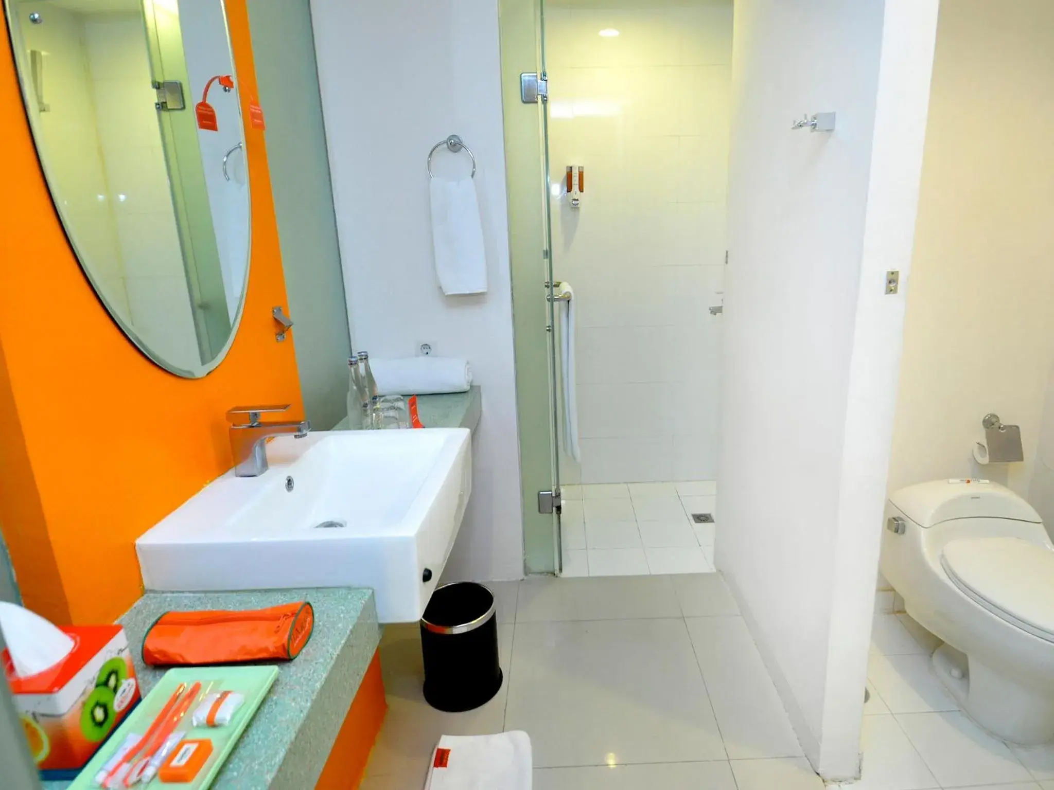 Shower, Bathroom in HOTEL and RESIDENCES Riverview Kuta - Bali (Associated HARRIS)