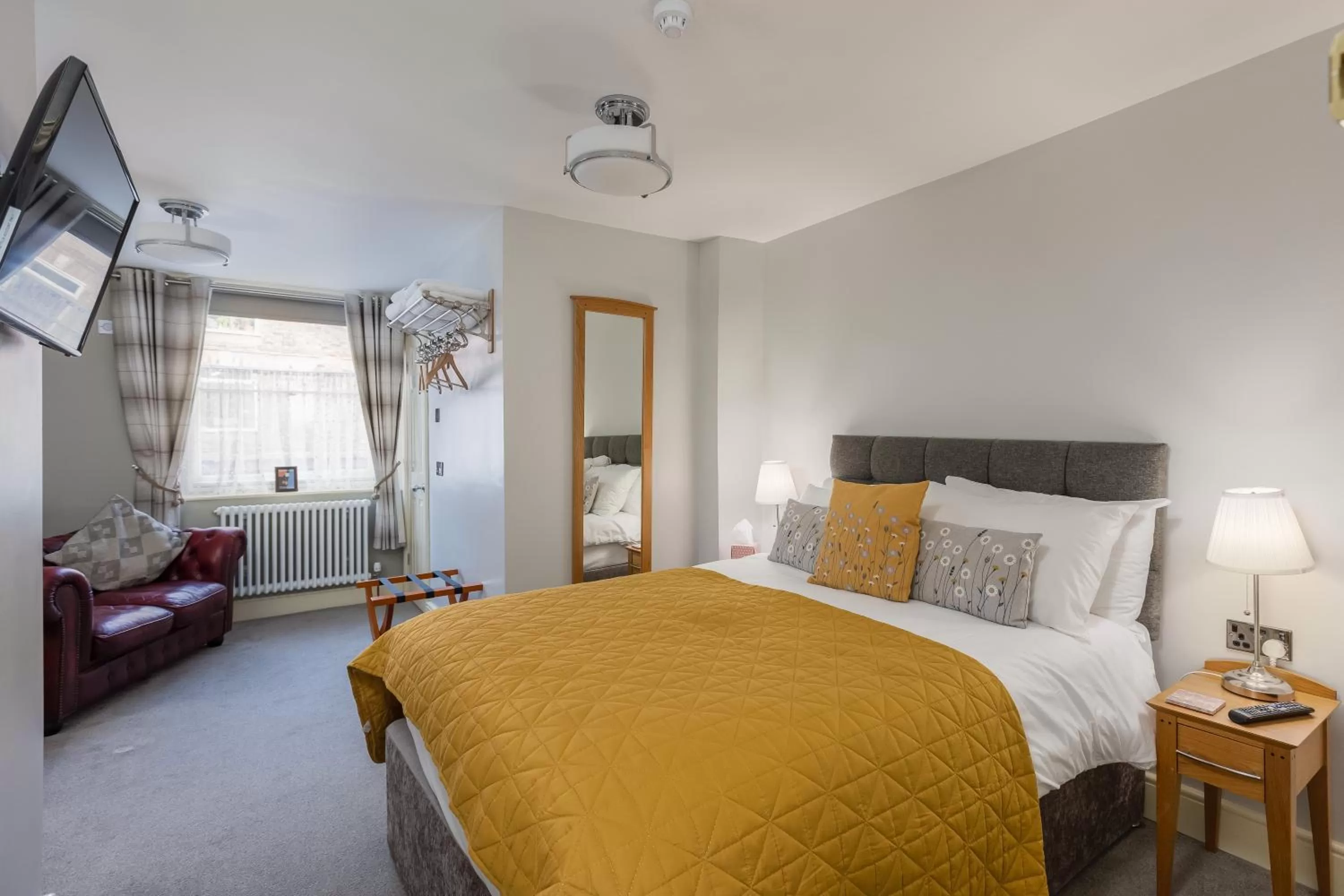 Bed in The Black Swan Inn