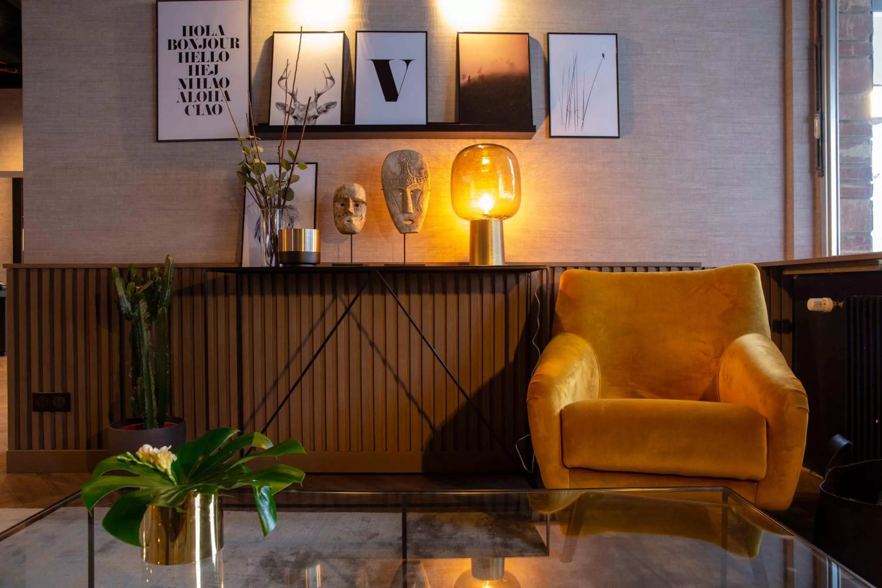 Lobby or reception in Hôtel Restaurant Vaillant proche Europapark Rulantica