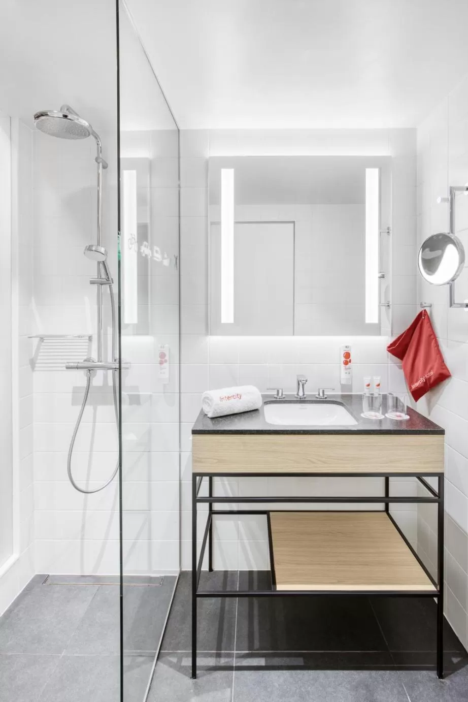 Shower in IntercityHotel Saarbrücken