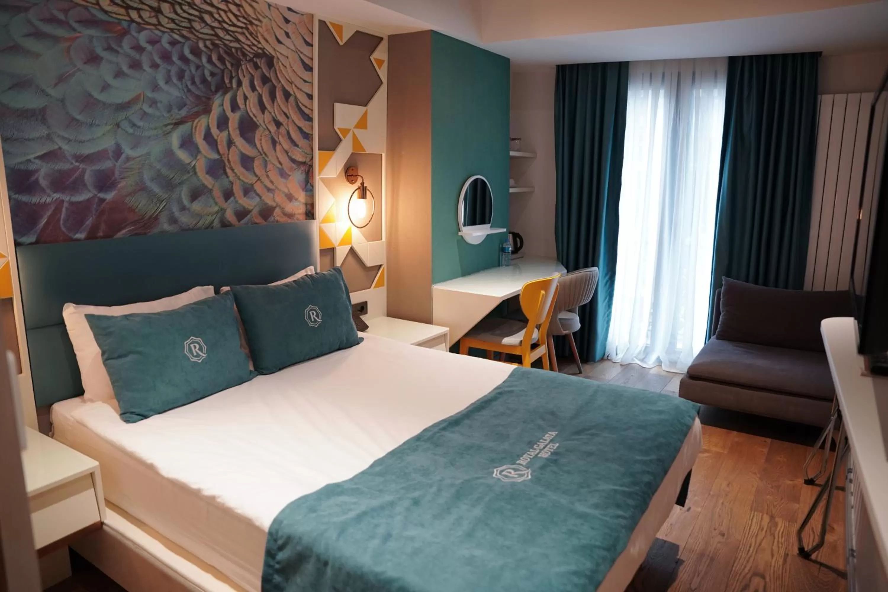 Bed in Royal Galata Hotel