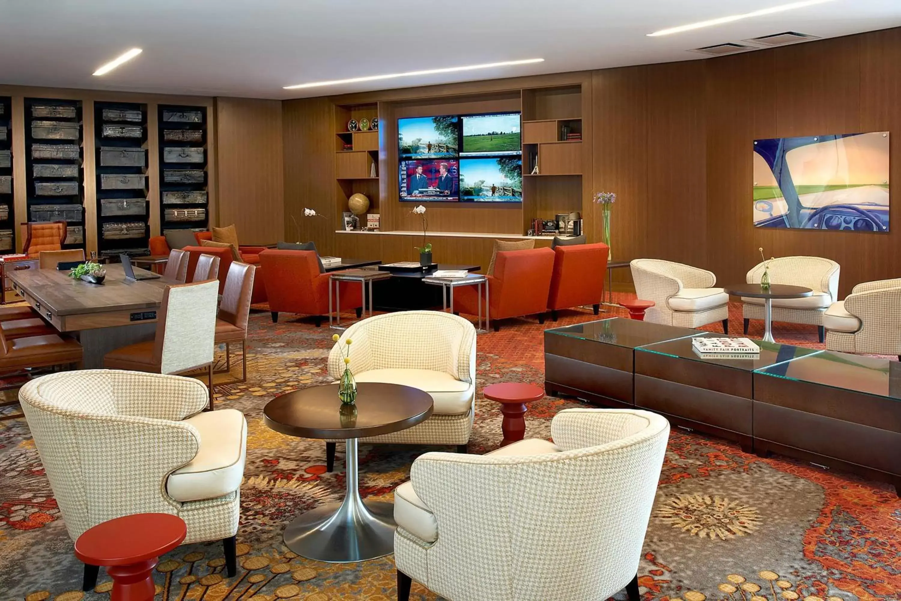 Lobby or reception, Lounge/Bar in Chicago Marriott Naperville