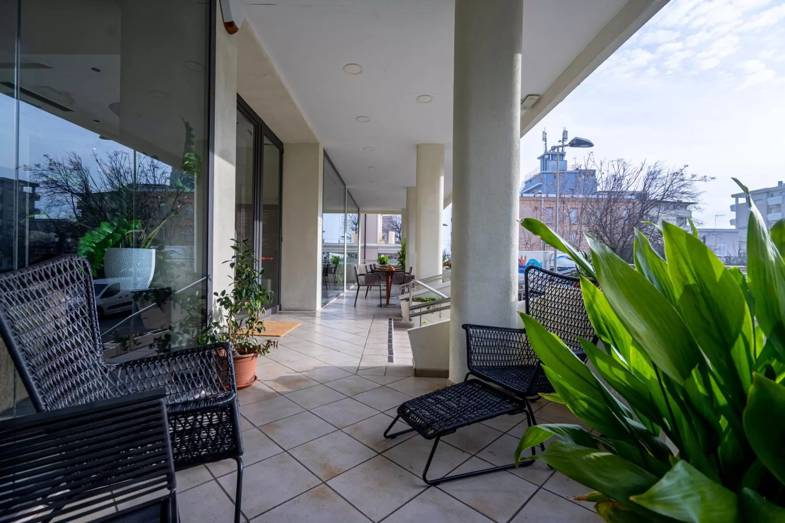 Patio in Hotel Bianca Vela