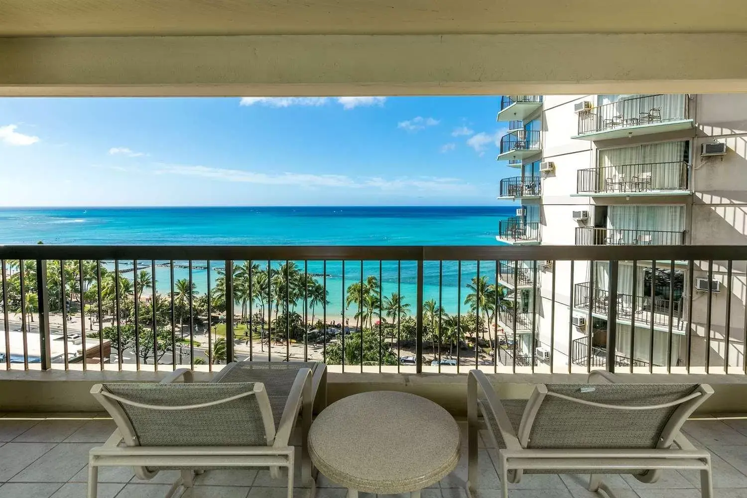 Patio in Aston Waikiki Beach Tower