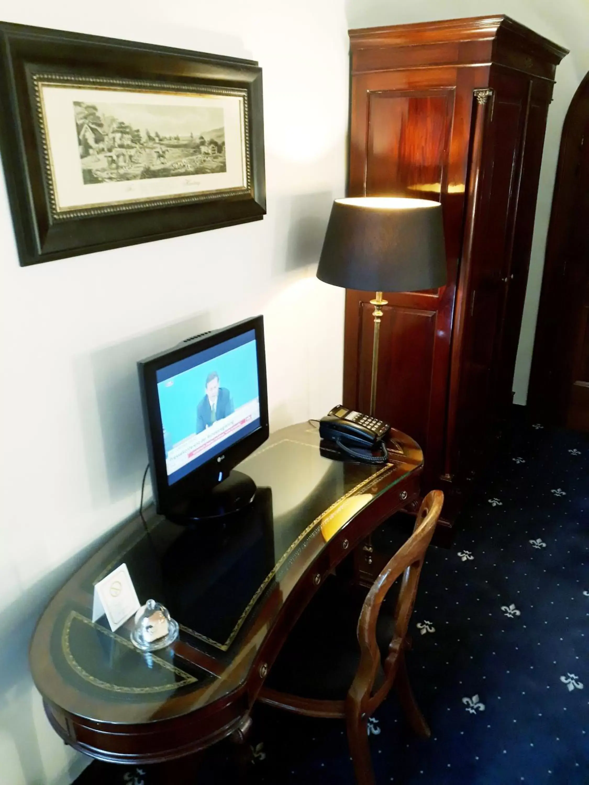 Decorative detail, TV/Entertainment Center in Hotel Windsor