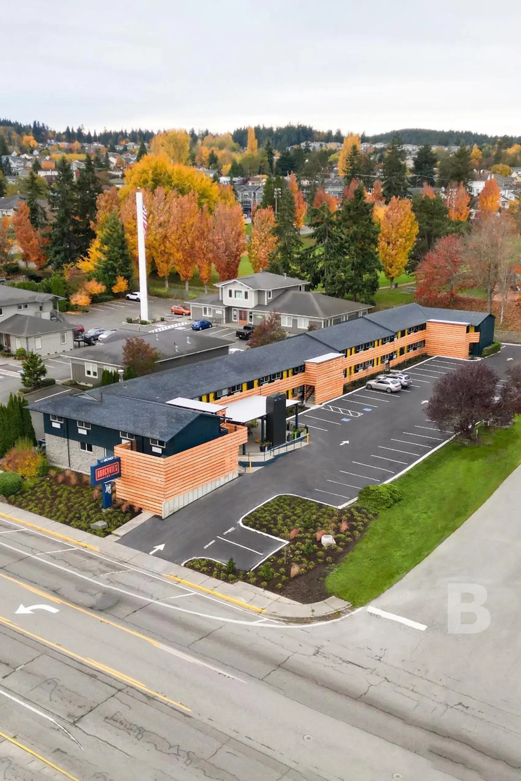 Property building, Bird's-eye View in Anacortes Inn