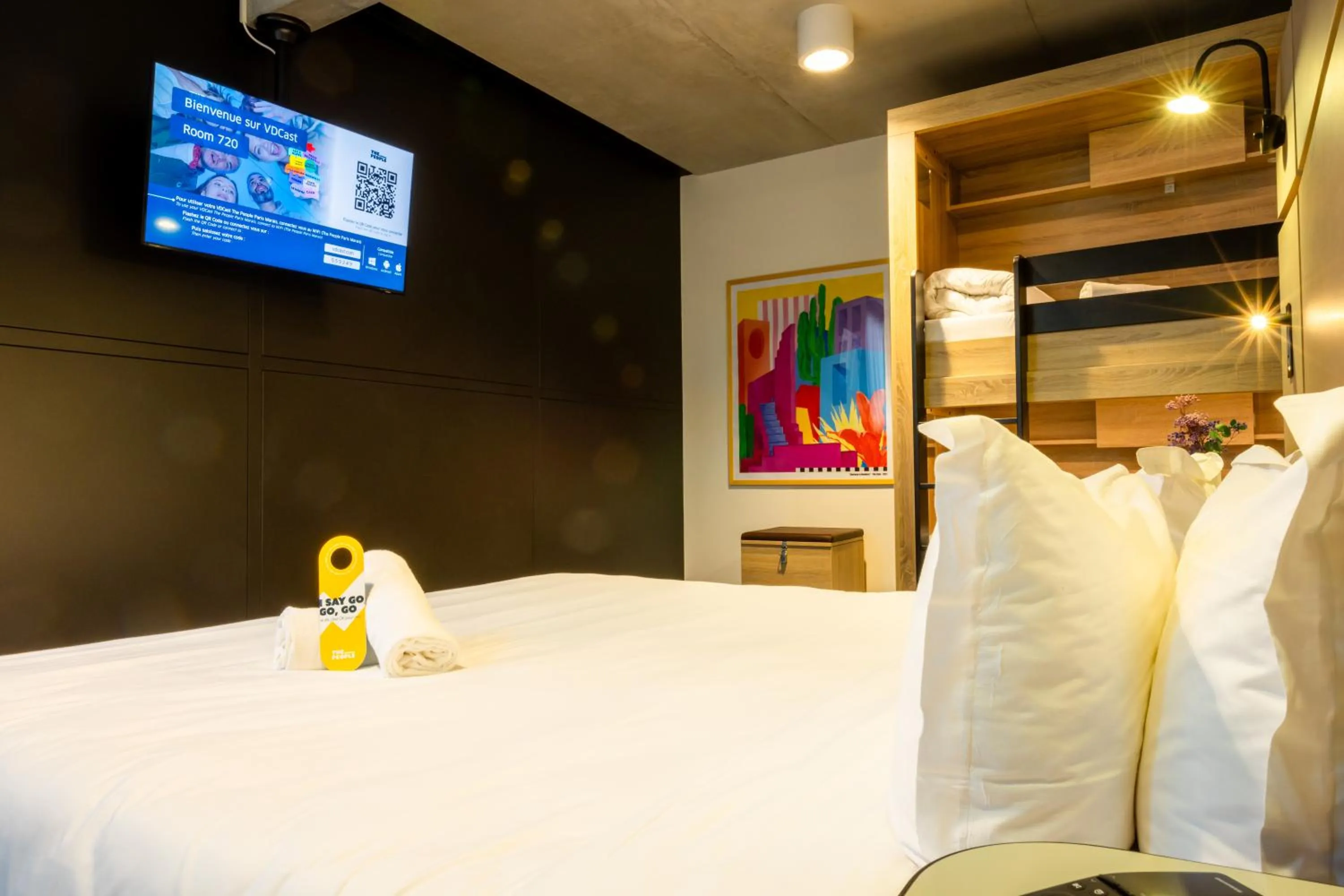 Bedroom, Bed in The People - Paris Marais