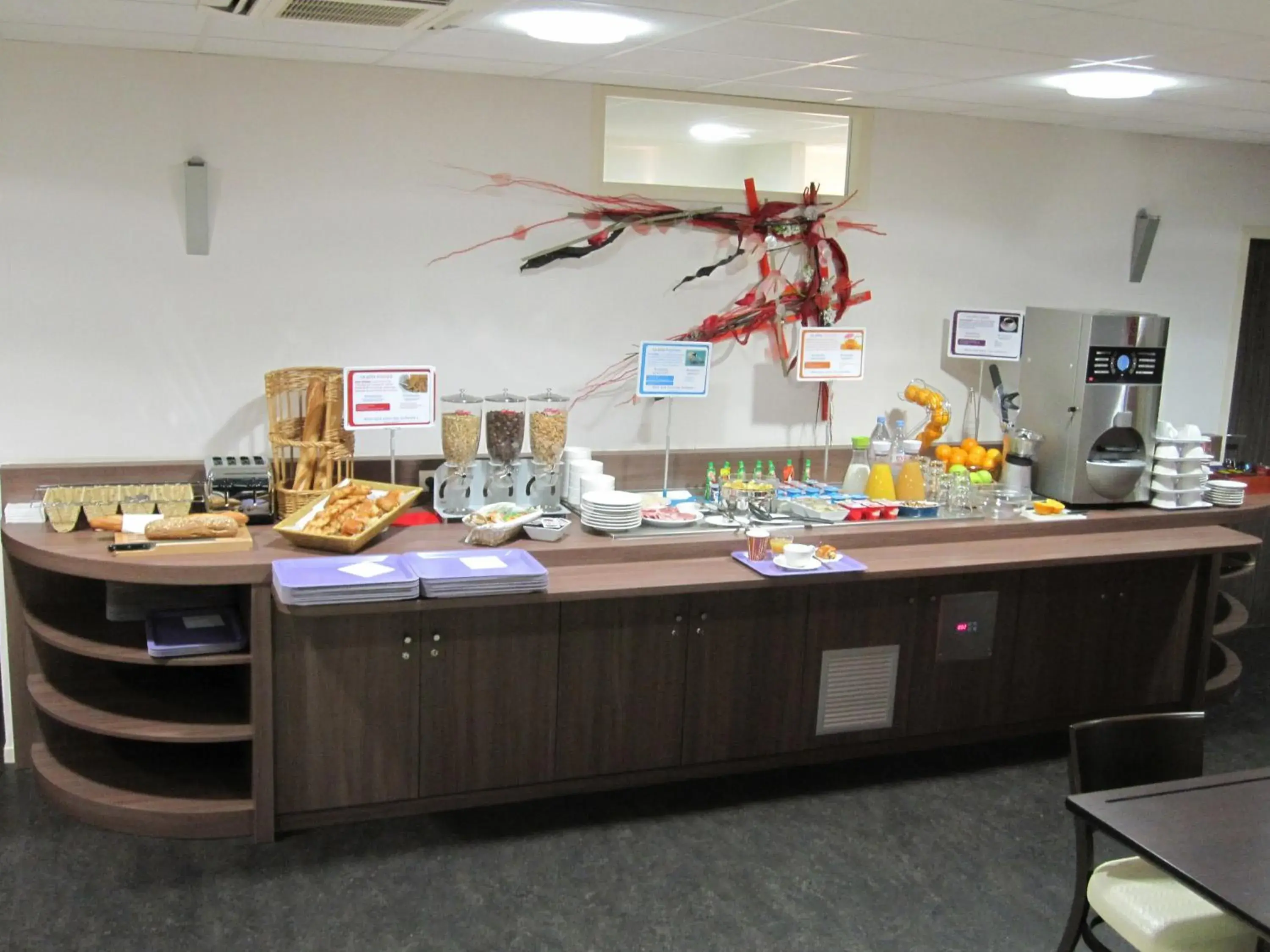 Buffet breakfast in ibis Styles Bourbon Lancy