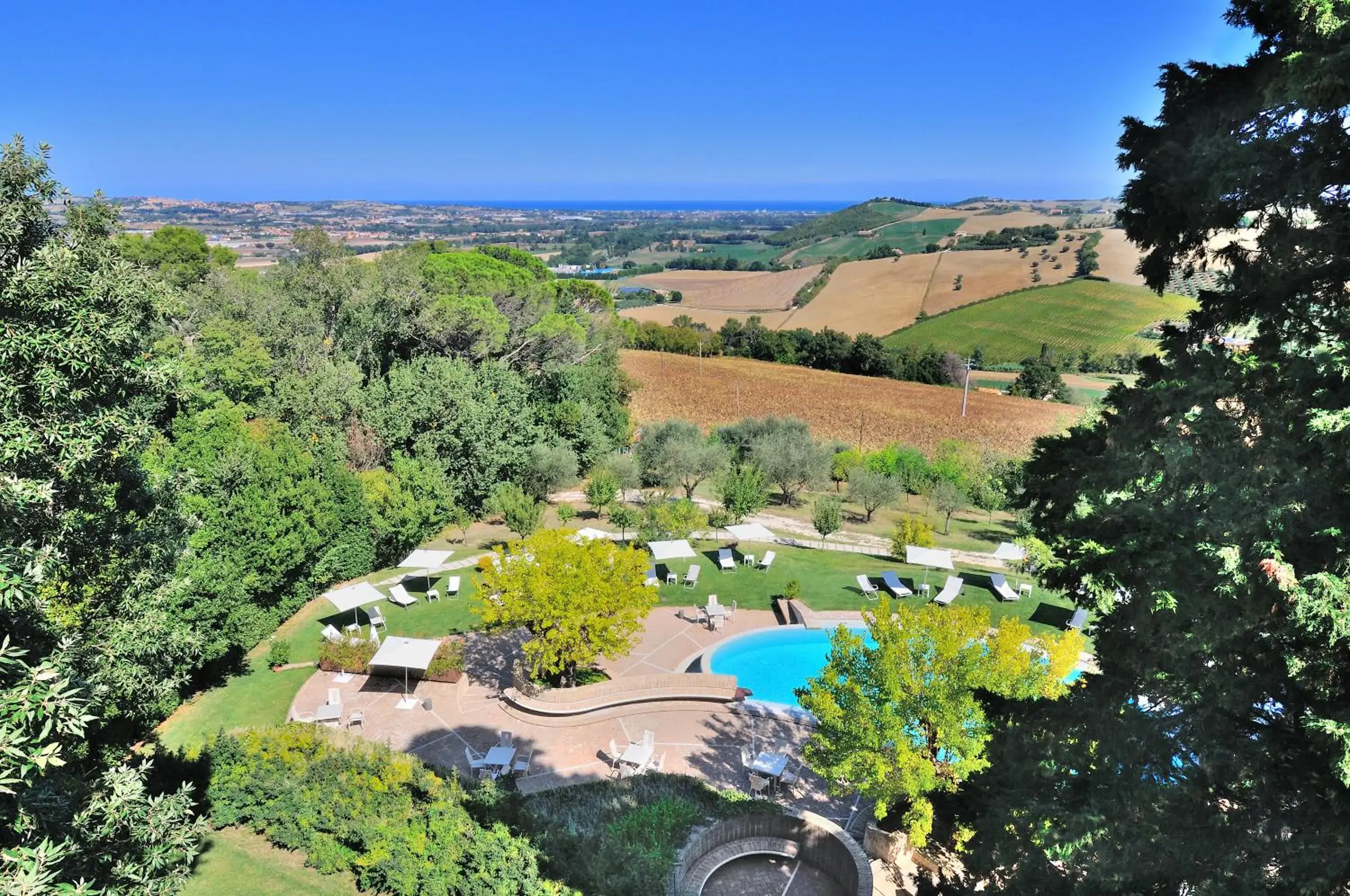 Garden view, Bird's-eye View in Castello Di Monterado