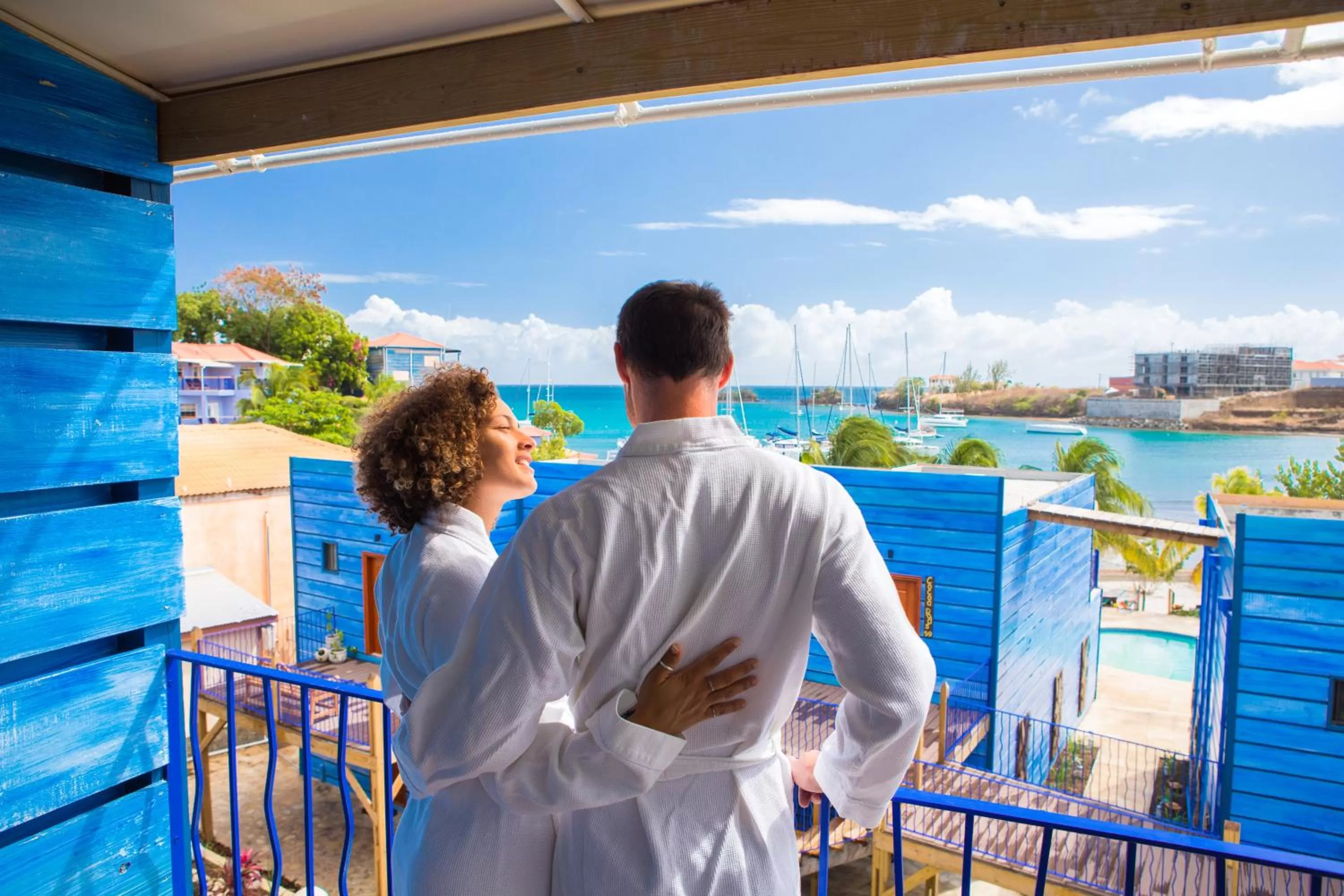 People in True Blue Bay Resort