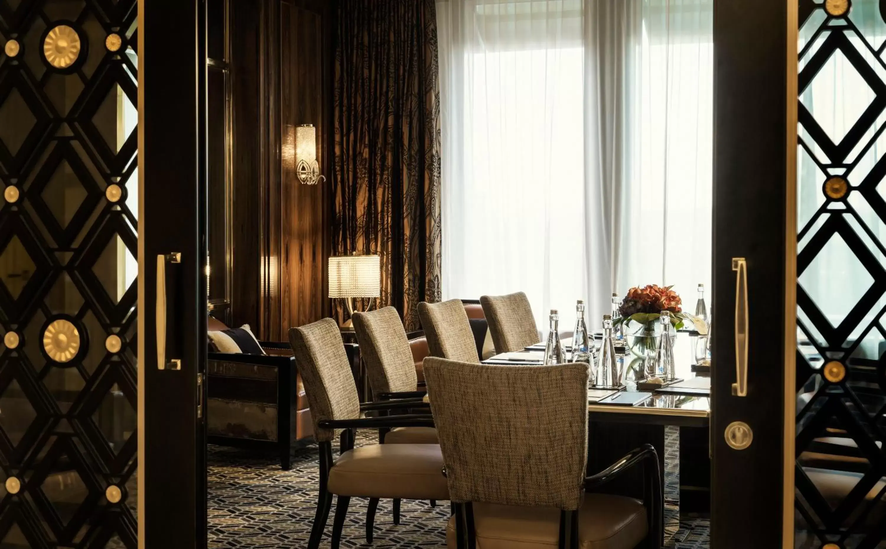 Decorative detail, Dining Area in Four Seasons Hotel Jakarta