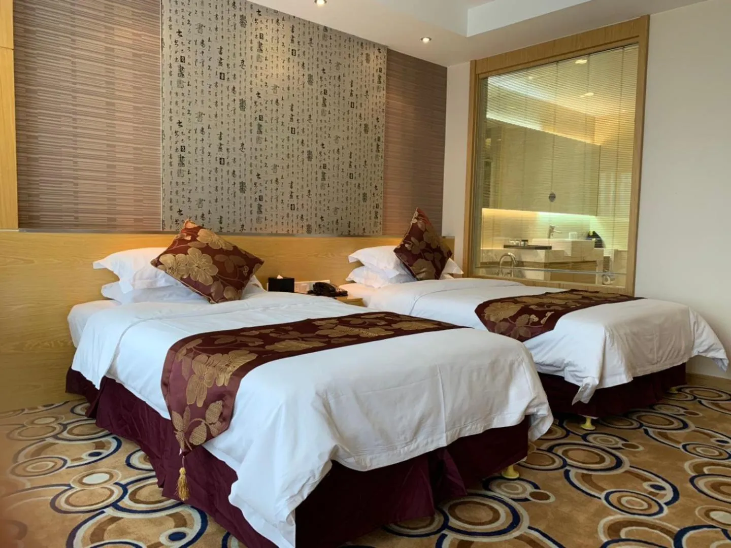 Bedroom, Bed in Suzhou Sun Plaza Hotel