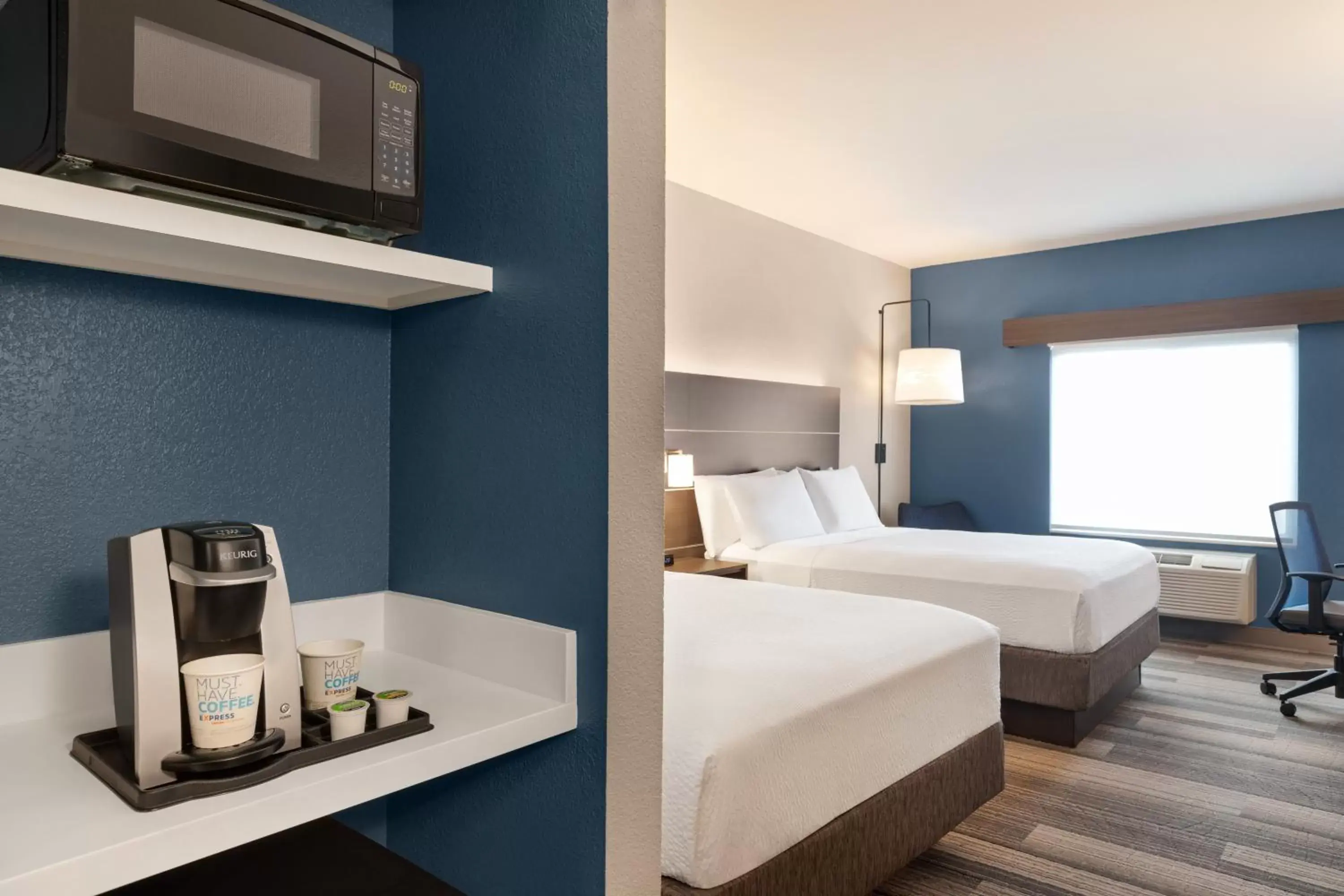 Bedroom in Holiday Inn Express & Suites Denver Airport, an IHG Hotel