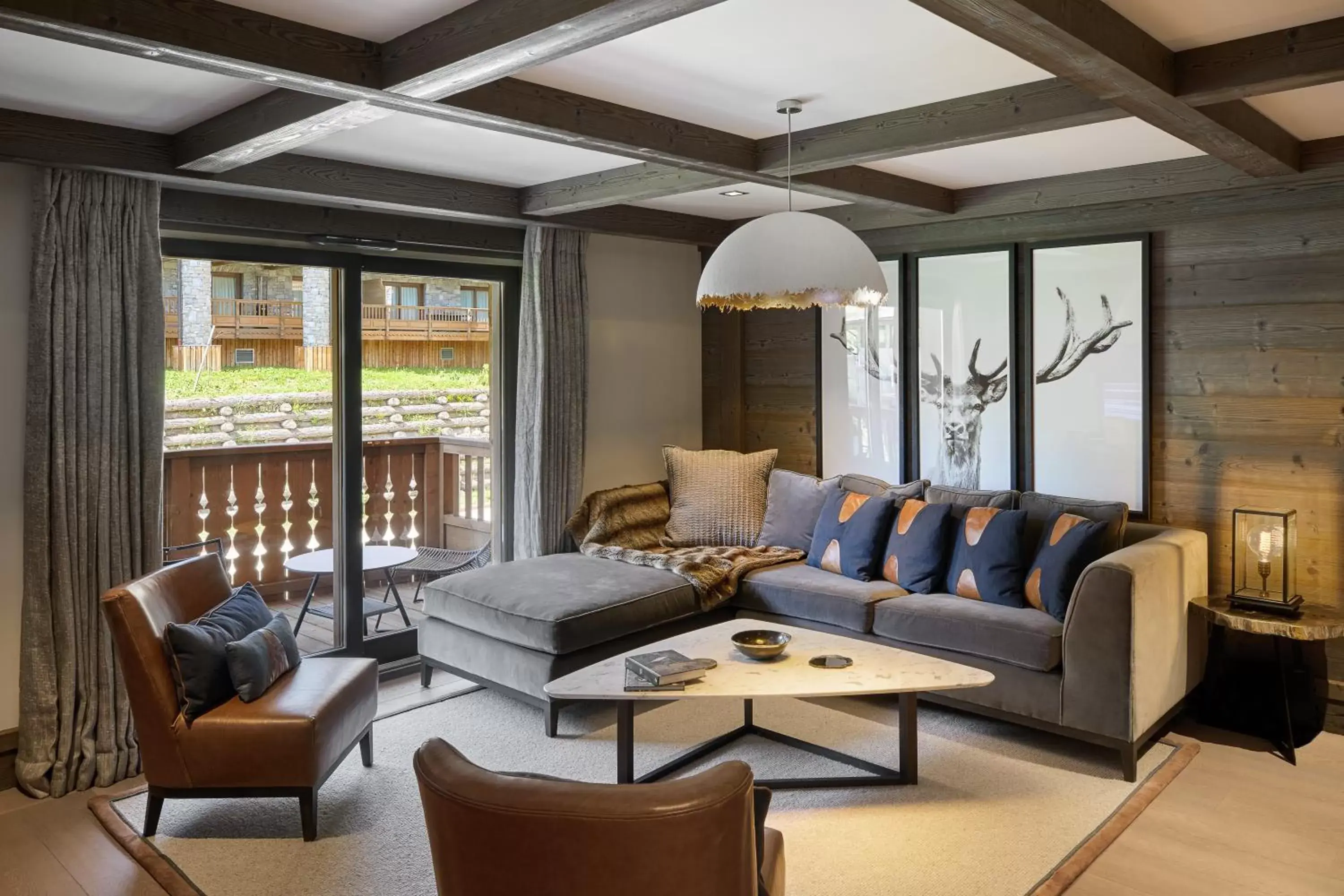 TV and multimedia, Seating Area in Six Senses Residences & Spa Courchevel